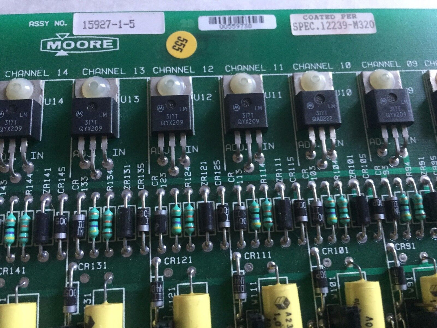 Moore 15927-1-5 Board 16 Channel 15927,Ss