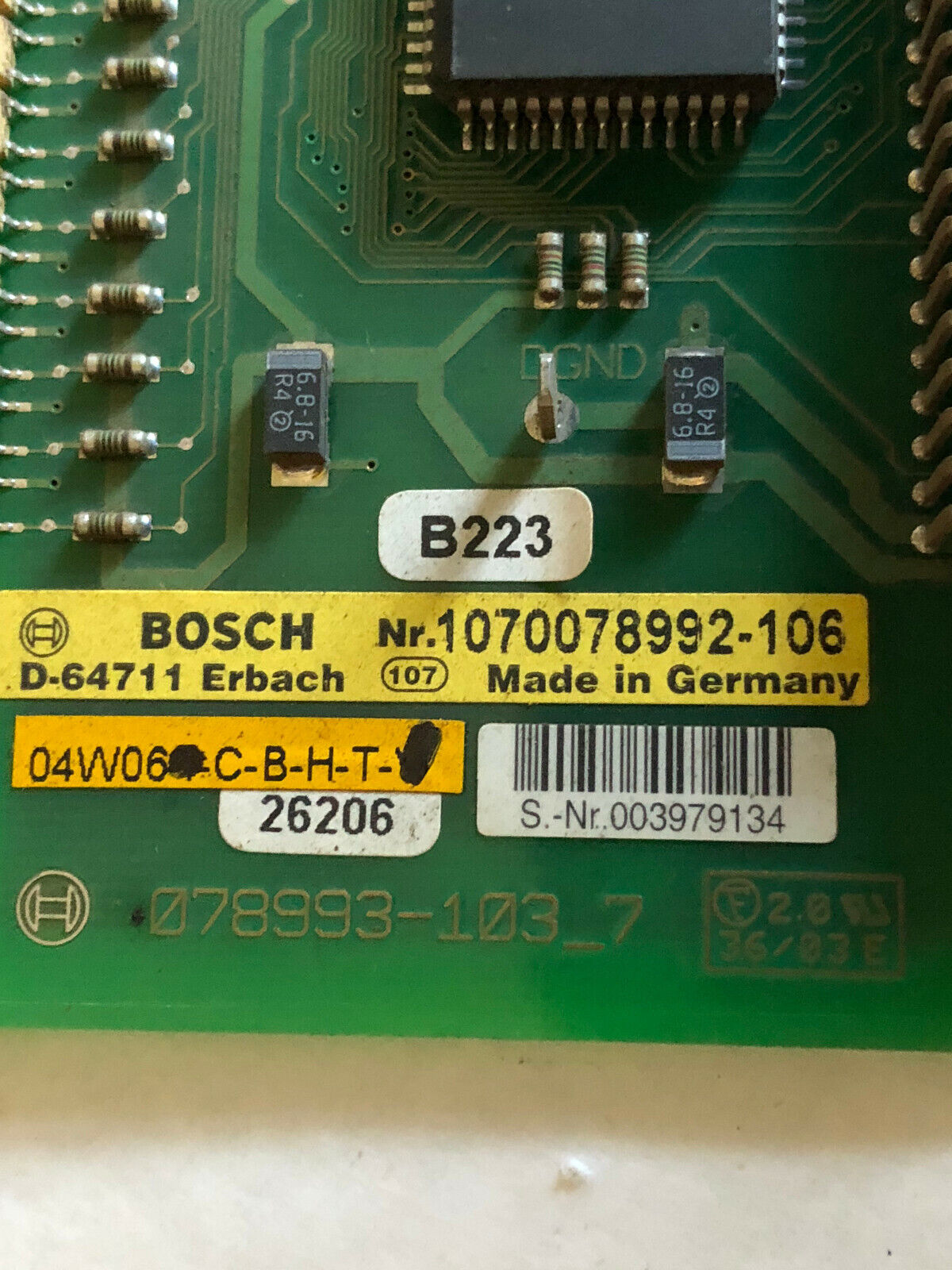 Bosch 1070078992-106,Rexroth 1070084004-105,078993-103 7,Dev-Net,D64711,04W06,Eb