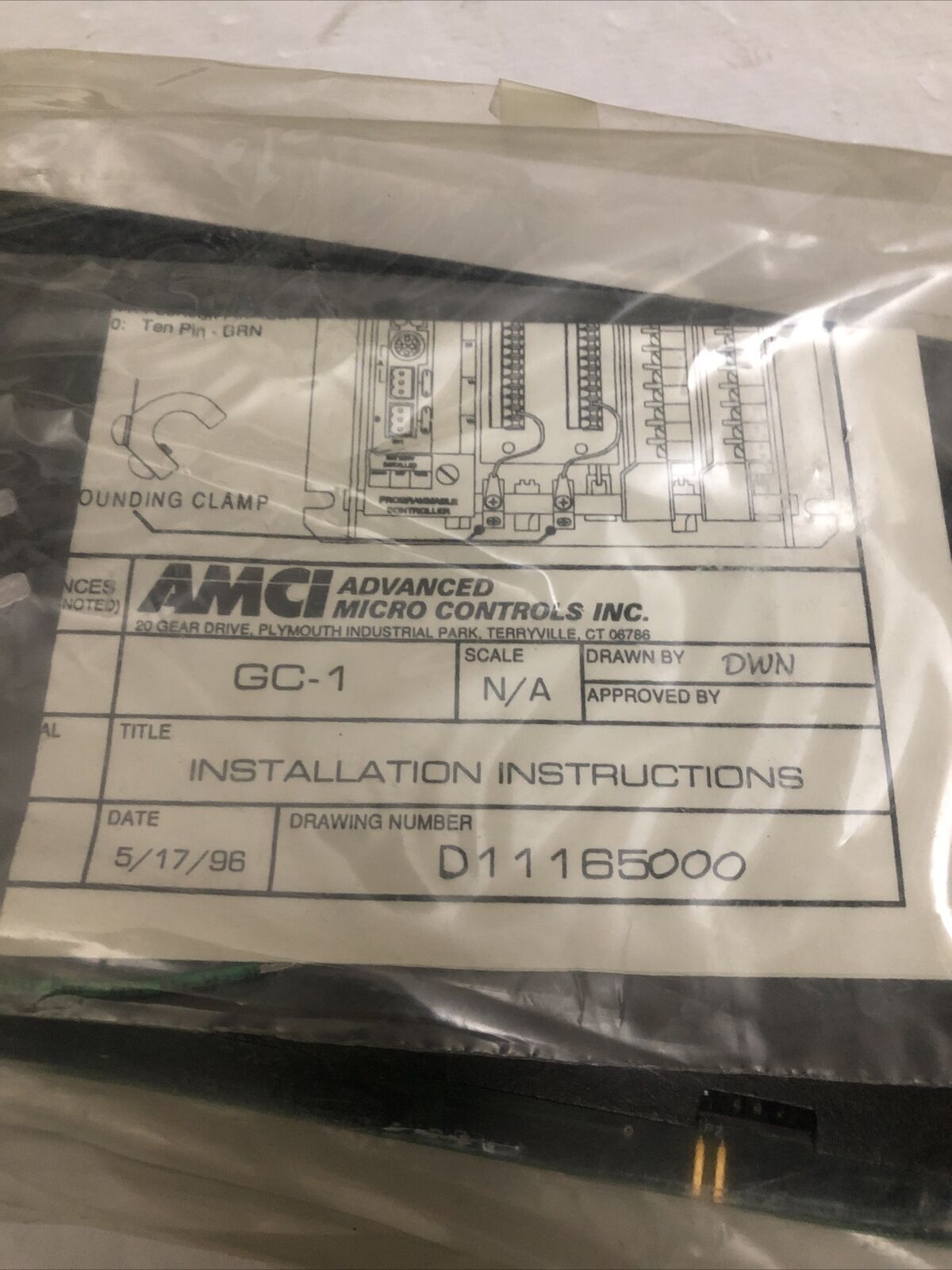 New Amci 7751 Encoder Advanced Micro Controls Ldt Interface,18Bit,1 Cha,Cw