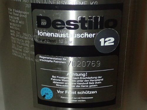 New Herco Destillo 12De Water Demineralizer,300 L/M,7020769,10Bar,Tm