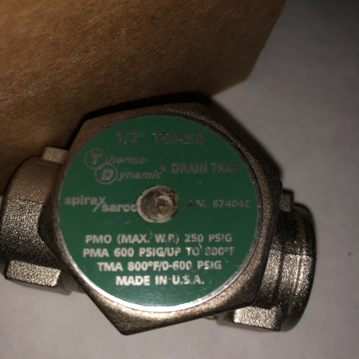 1/2” Spirax Sarco Tda52,1/2 Tda52 B.M 67404C Thermodynamic Drain Steam Trap,Bs