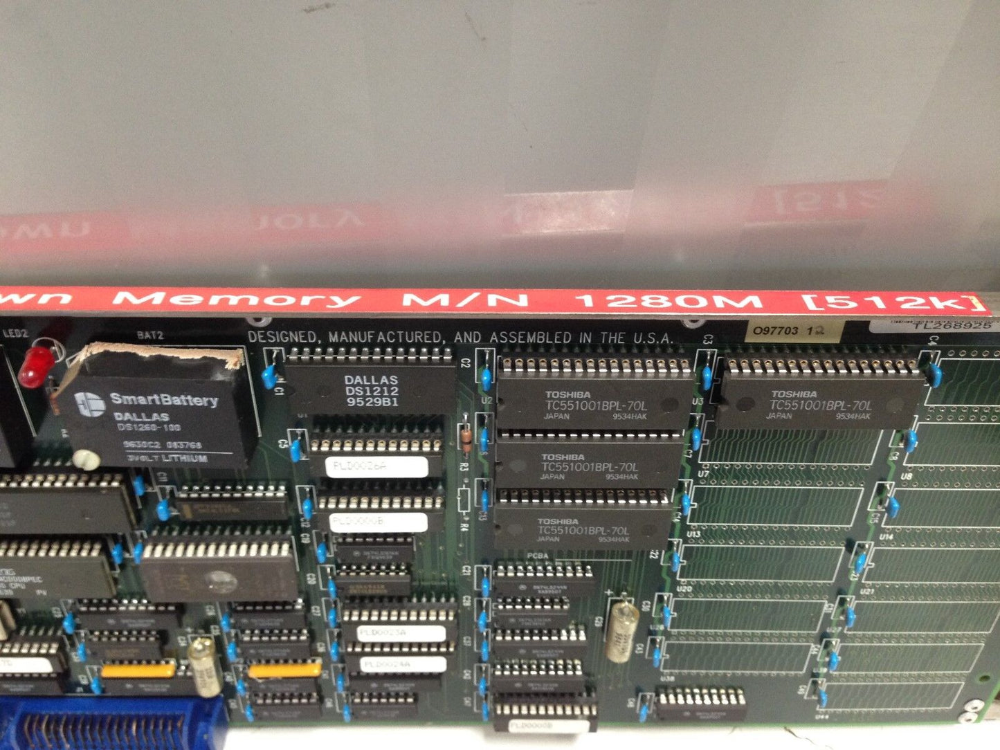 Crown Memory 1280M (512K) Board,O97703 12,O097703,Tl268925,097703 12,Tk