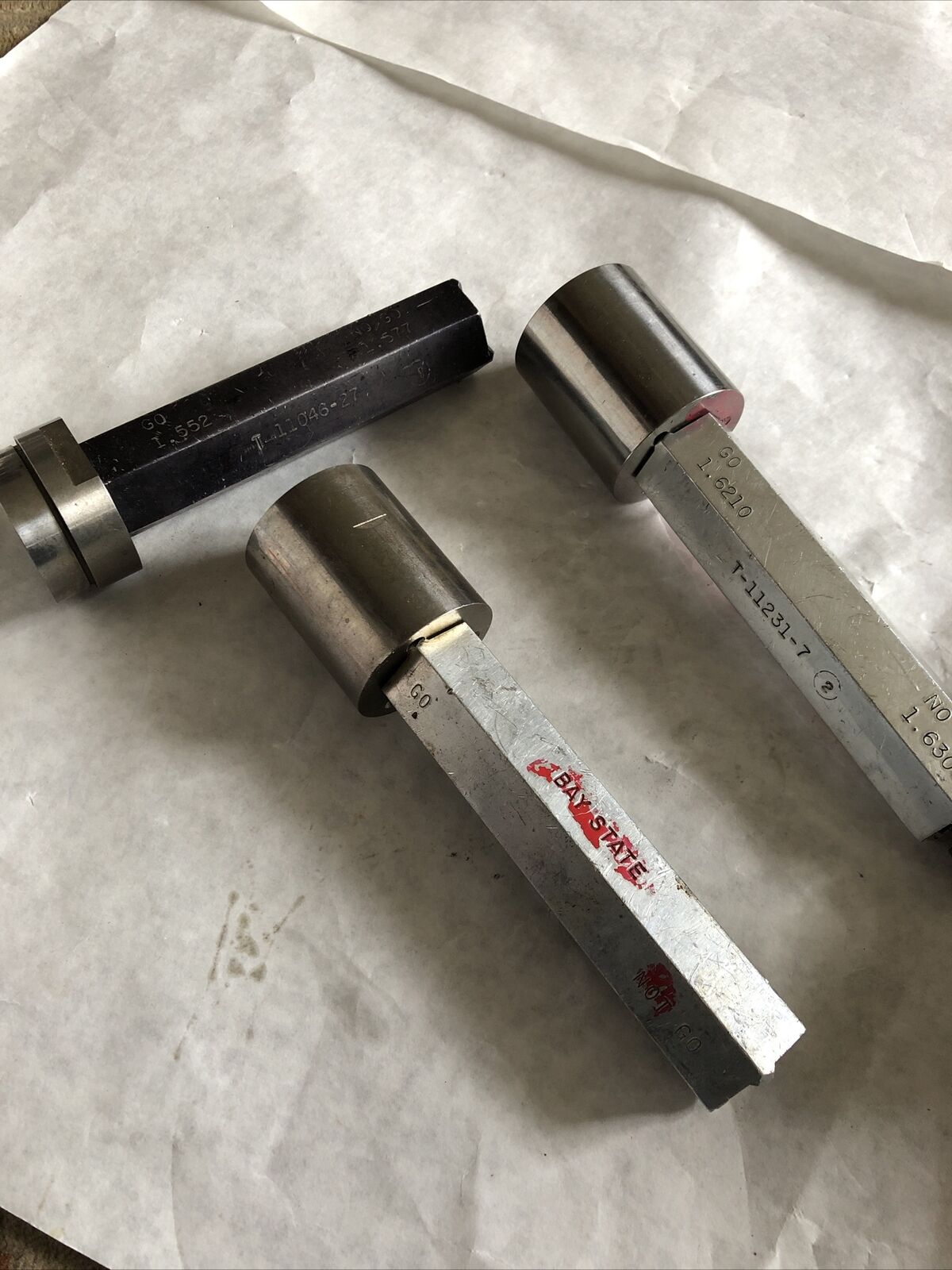 Used Go No Go Gage, Go Gauge,1.6210, 1.565, 1.552 The Pipe Machinery,Am