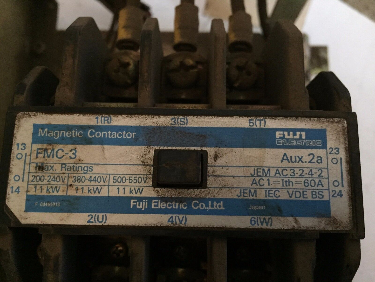 Fanuc A14b-0076-B355 Power Input Unit,Fmc-3 Fuji Magnetic Contactor,Boxyk,Dc