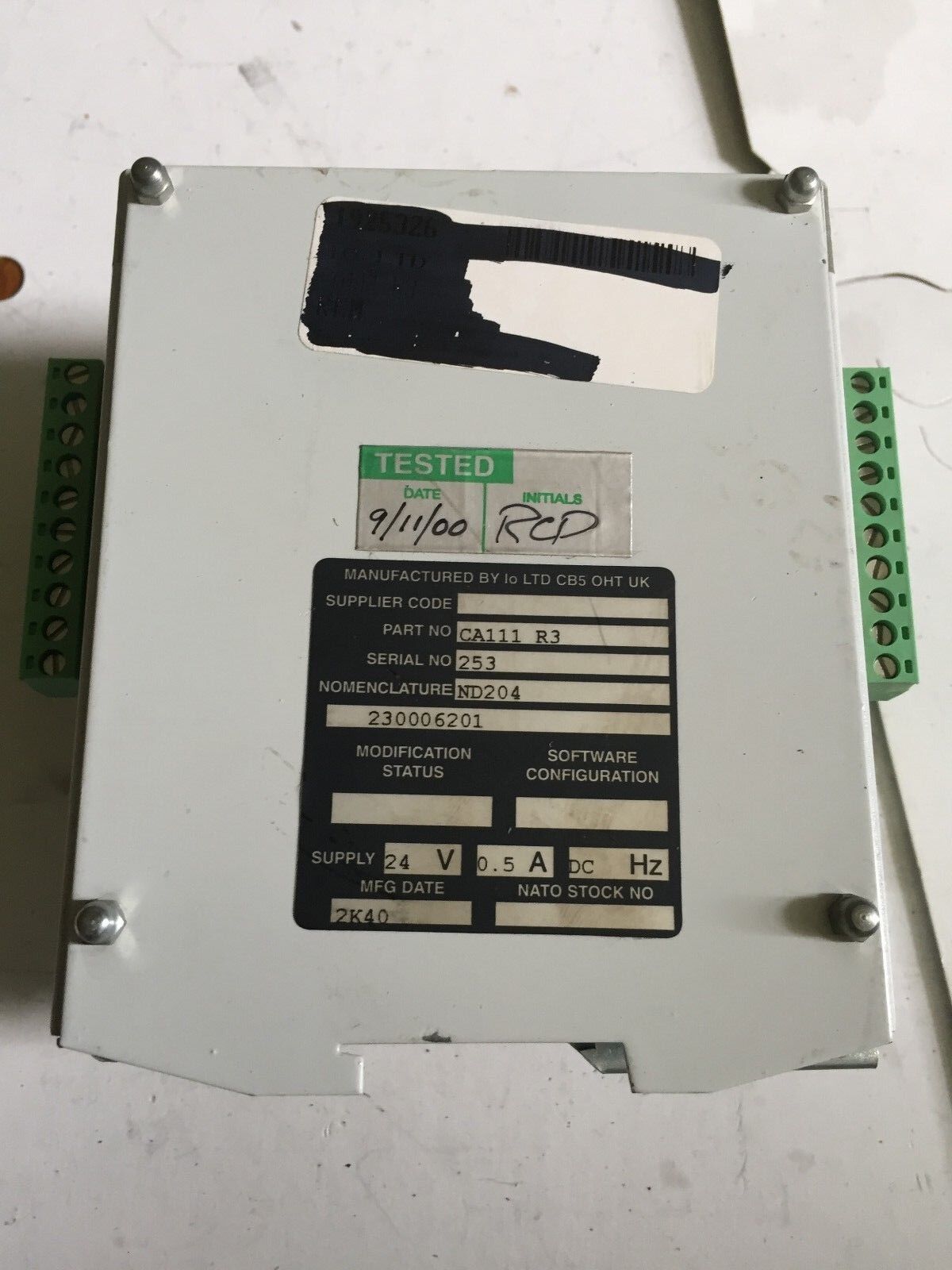 Io Ltd Ca111 R3,C3150,Db8r8, Network Control Module,Tc