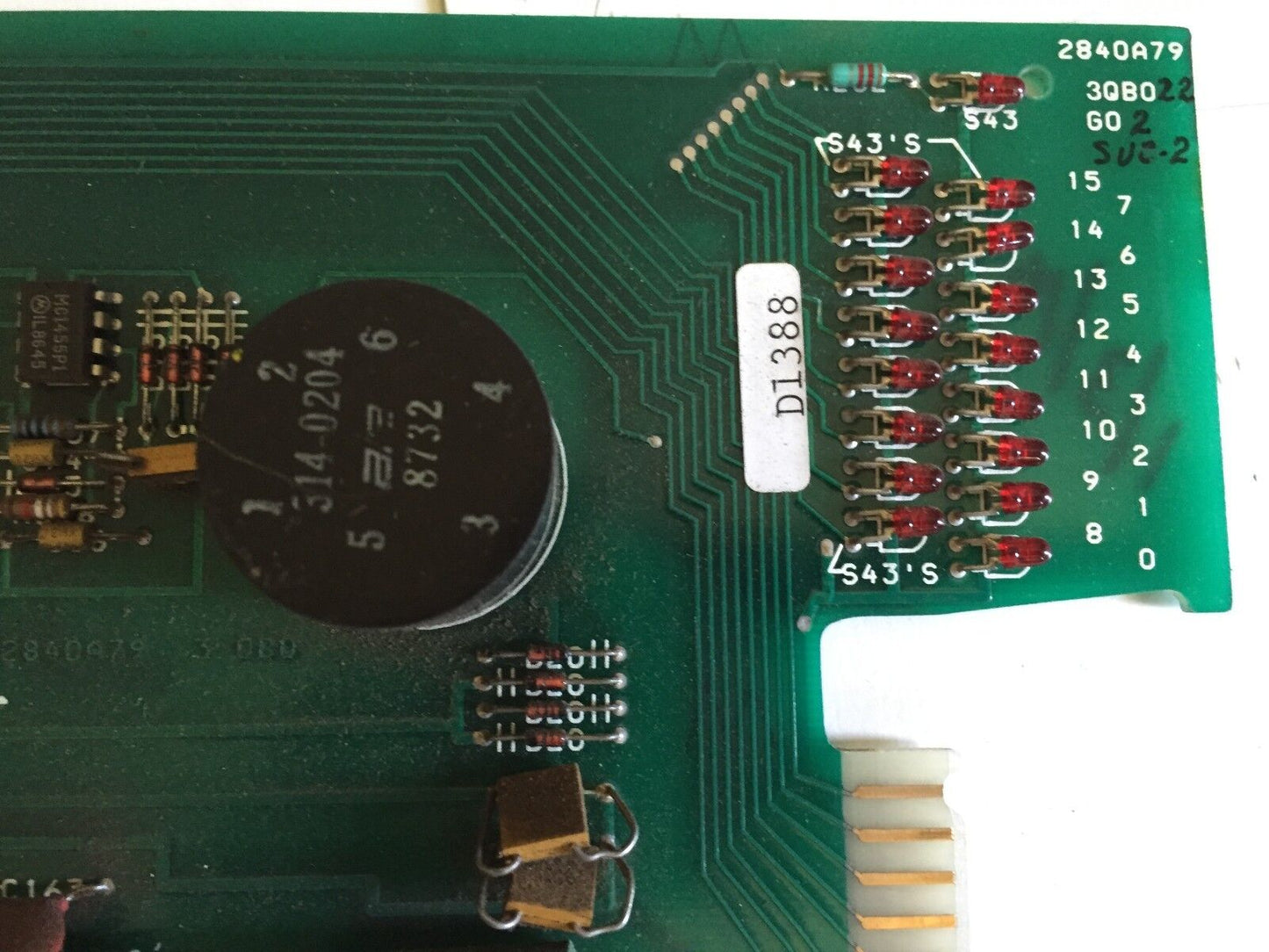 Westinghouse 2840A79 3Qb022 G02,D1488 Timer Process Logic 2840A79g02,Ee