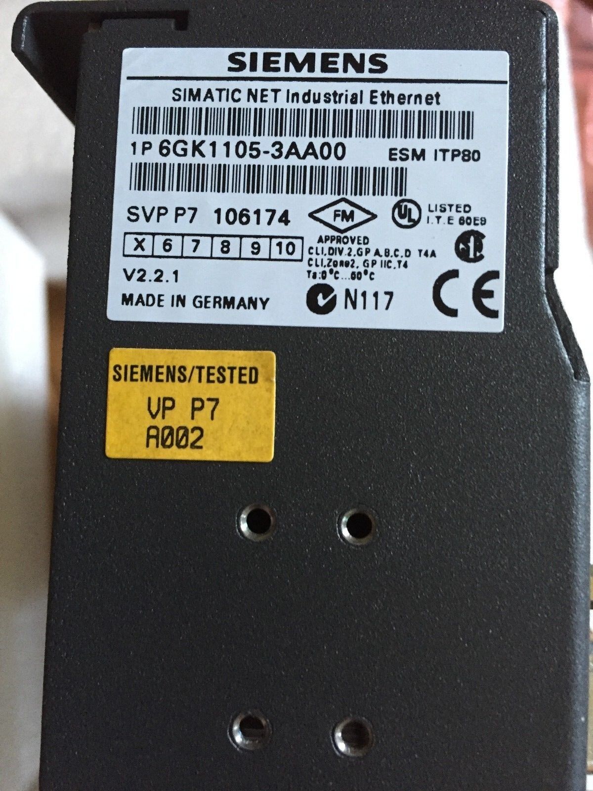 New Siemens 6Gk1105-3Aa00 Industrial Ethernet Esmitp80 Ports 10/100Mbits,Fb