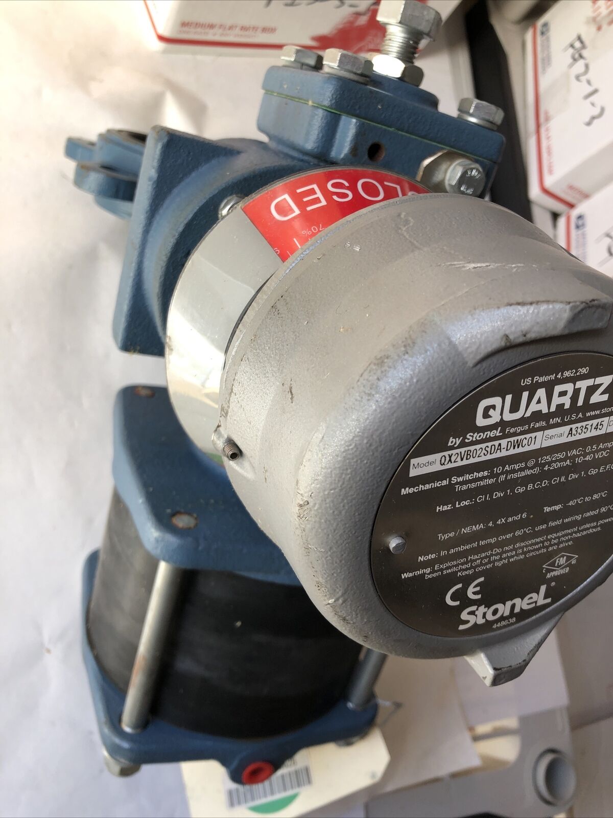 New Dezurik 9623803R001, 4001001 Valve, 2-1/2" Quartz Qx2vb02sda-Dwc01,Fj