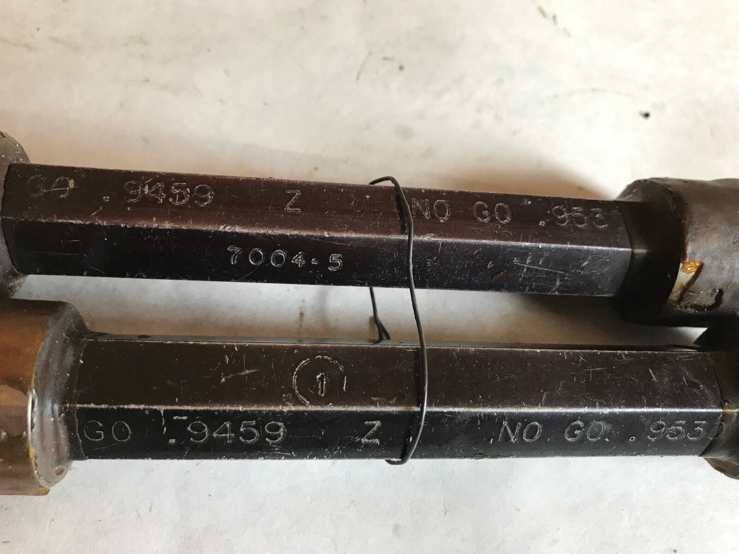 Lot 2 The Pipe Machinery 9459,9530 Inspection Gage Go No Go Plug .9459 .9530,Ag