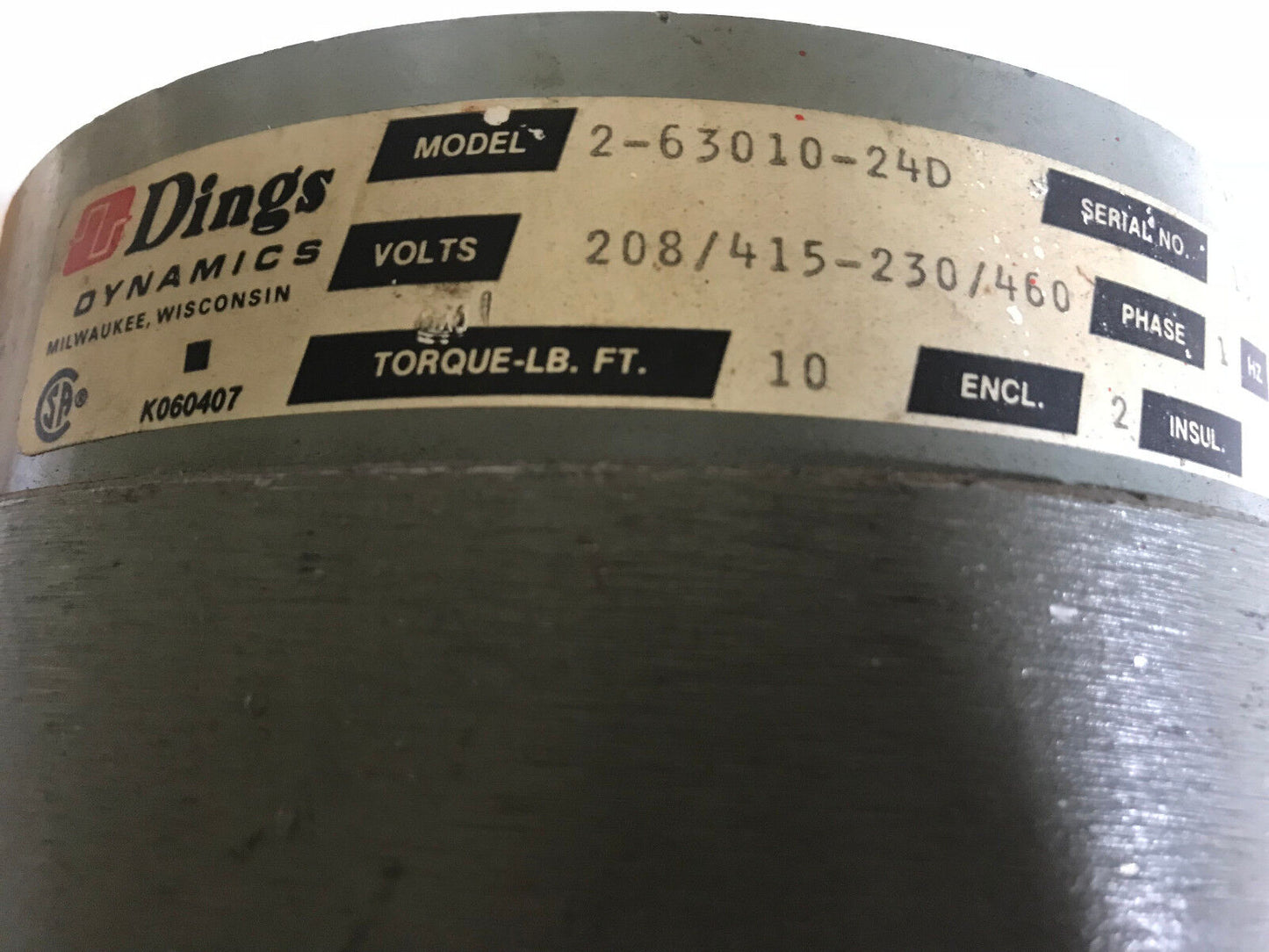 Dings 2-63010-24D Magnetic Released Spring Break 1Ph,Eo