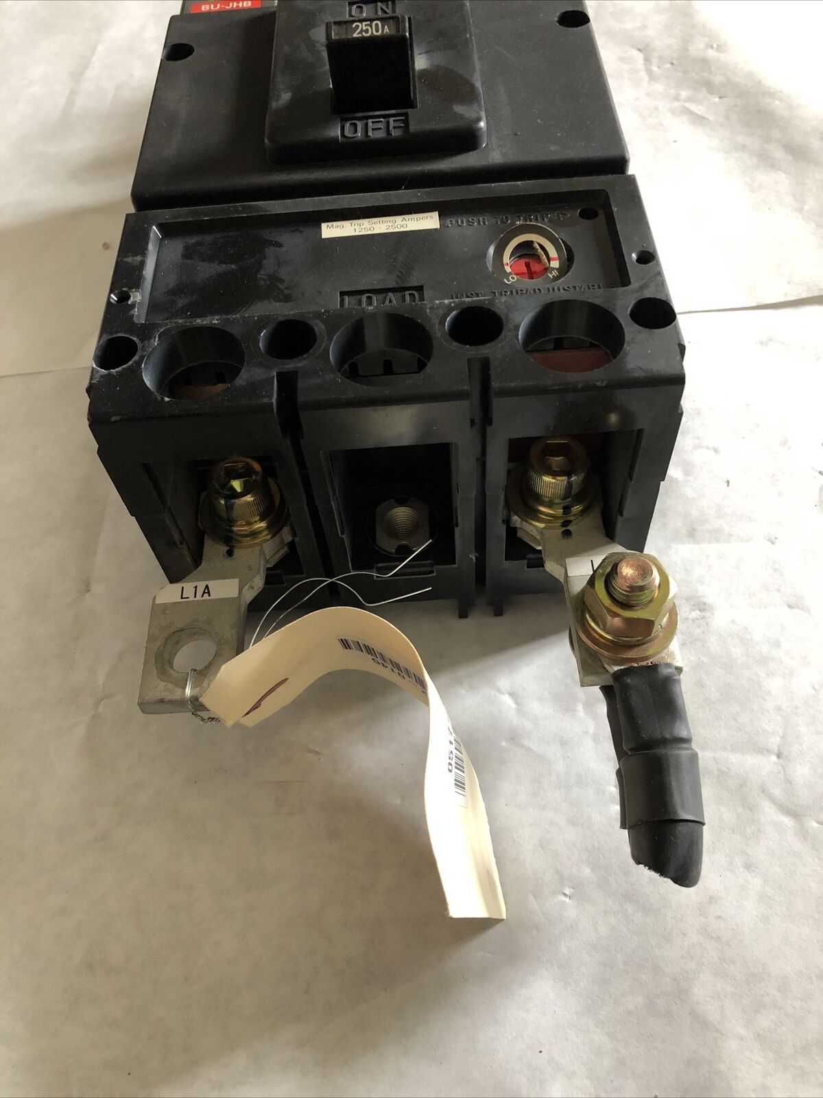Fuji Bu-Jhb2250,Fuji Bu-Jhb Circuit Breaker,250 Amp,2-Pole,600 Vac/250 Vdc,Bm