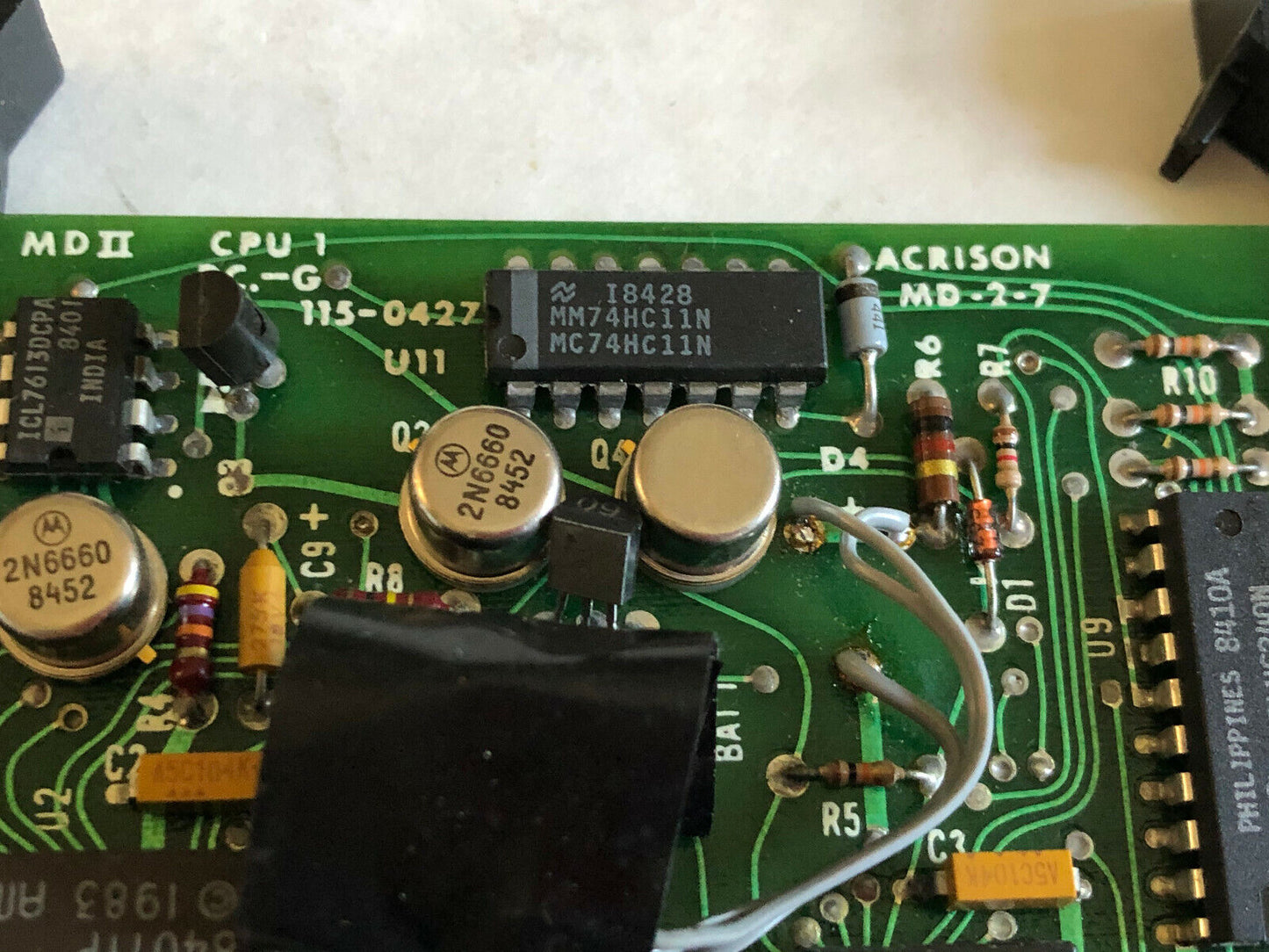 Acrison Cpu-1,P.C.-G,115-0427,Md Ii Plc Control Board Md-2-7 Cpu I,Ar