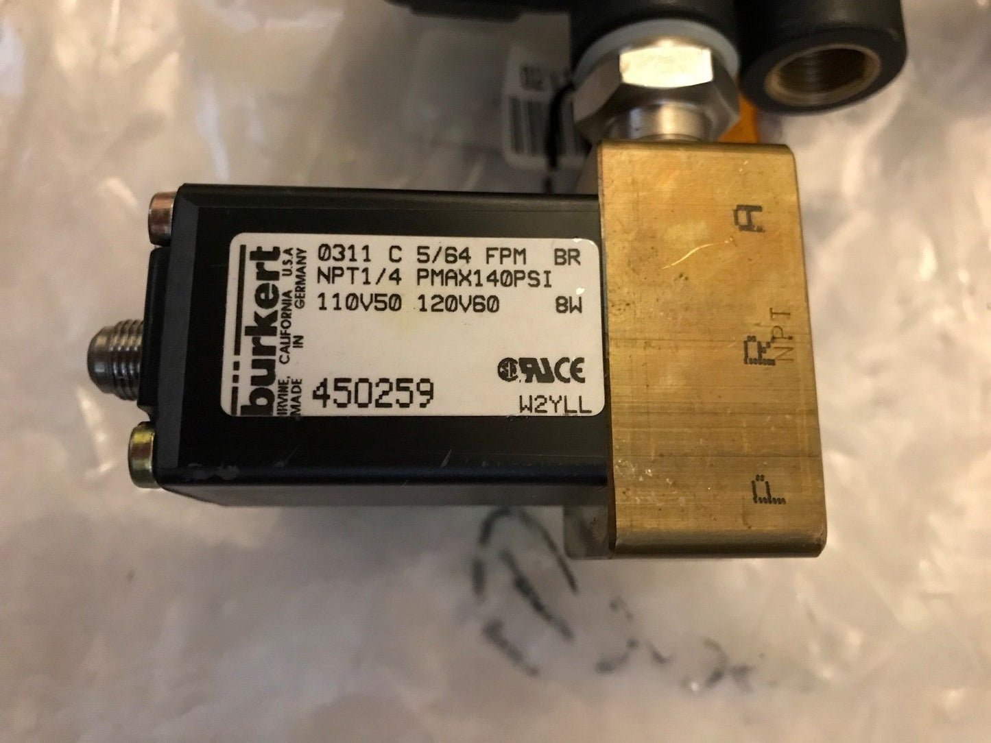 3/4" Burkert Us50e30s Eat Angel Pilot Valve 2000 B 3/4 Bz 450259 0311 C 5/64 Fpm