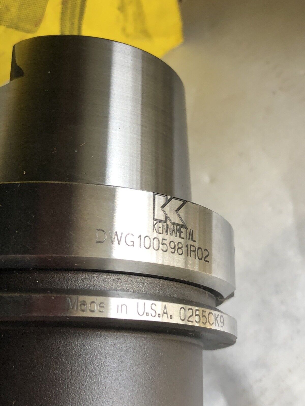 Kennametal Dwg1005981r02 1-1/2" Shell Mill Holder,Hsk80a 41Ze-1227-3343,Tc