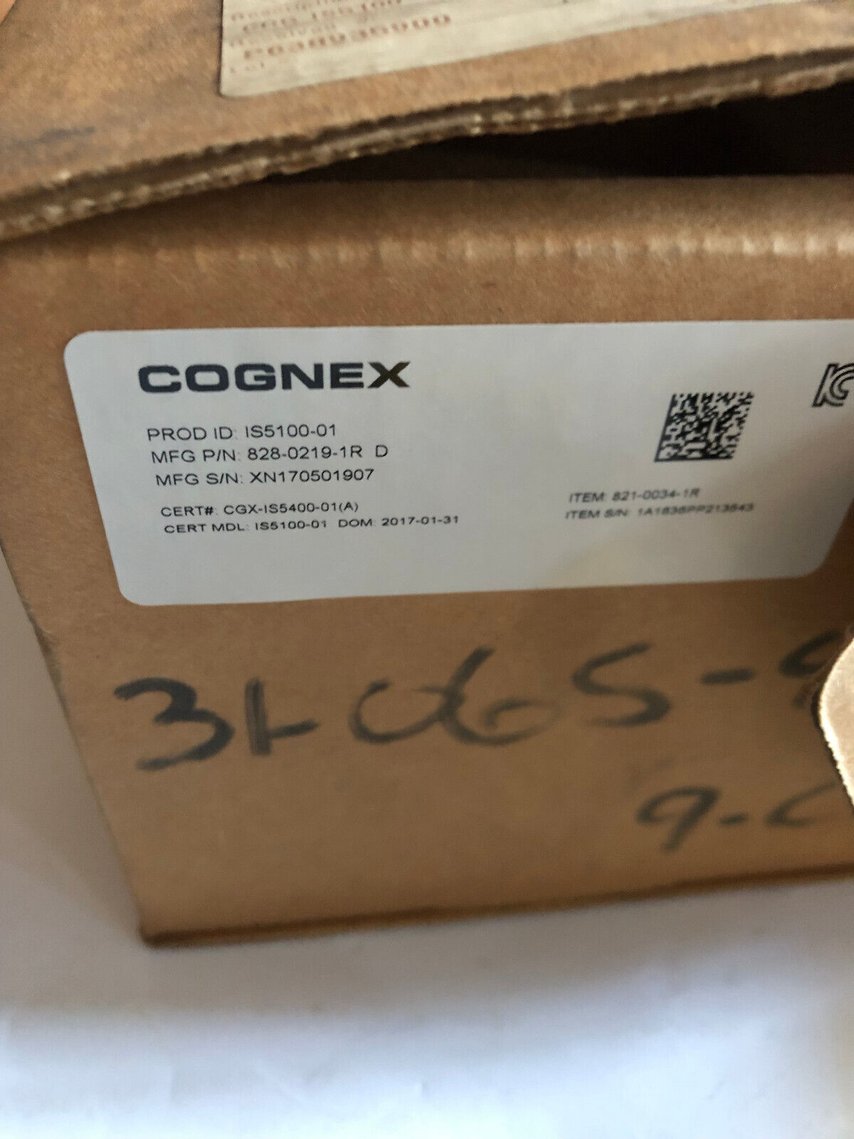 New Cognex 825-0207-1R L Insight Machine Vision Sensor Camera,800-5843-1R,An