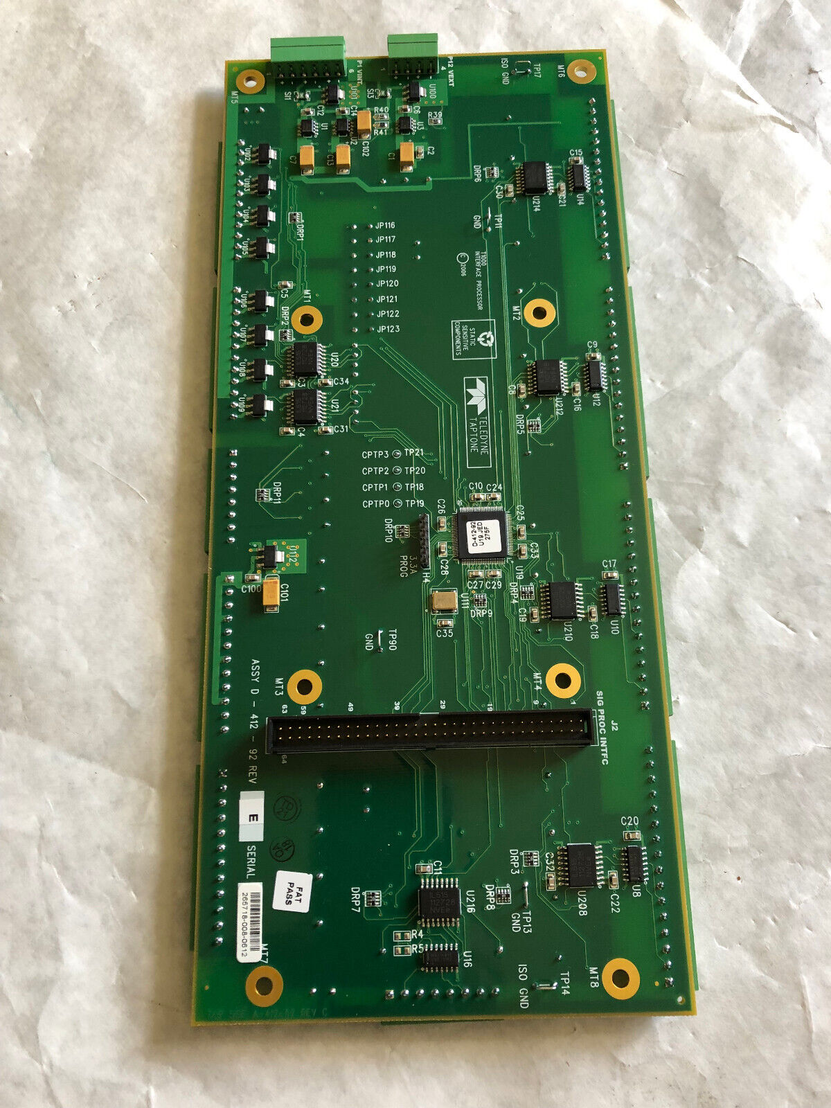 New Teledyne D-412-92 Taptone D-412-92 Rev E,D41292,T1000 Interface Processor,Cw