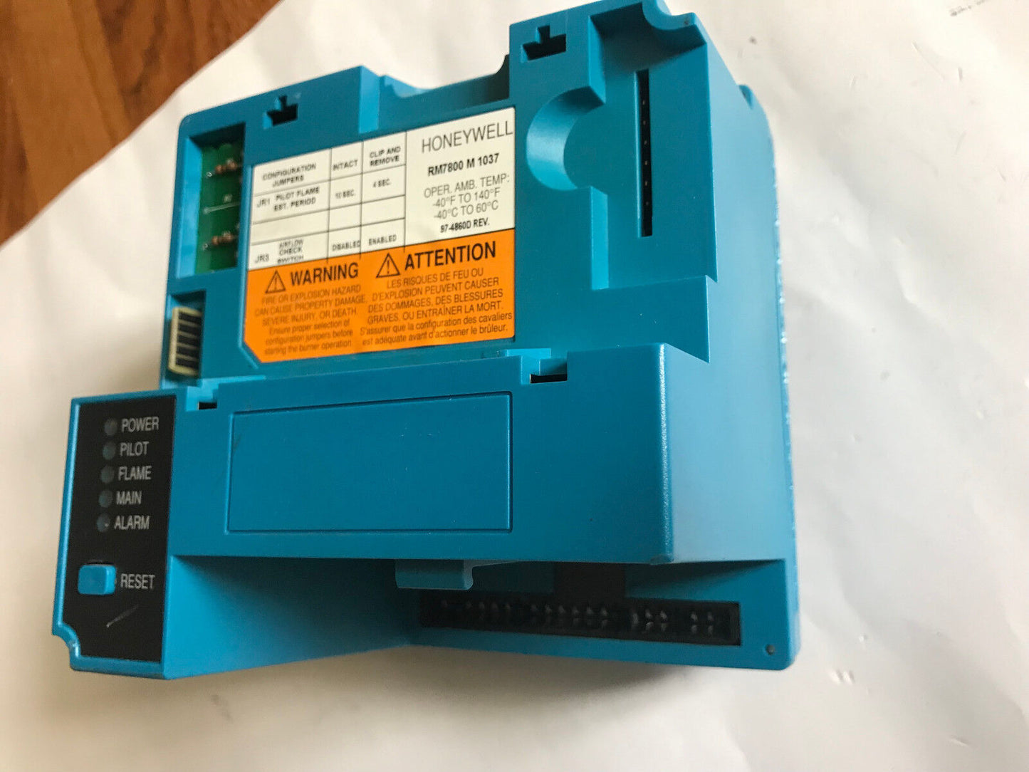 Honeywell Rm7800m1037 Burner Controller,Rm7800 M 1037 (Excellent Condition),Sr