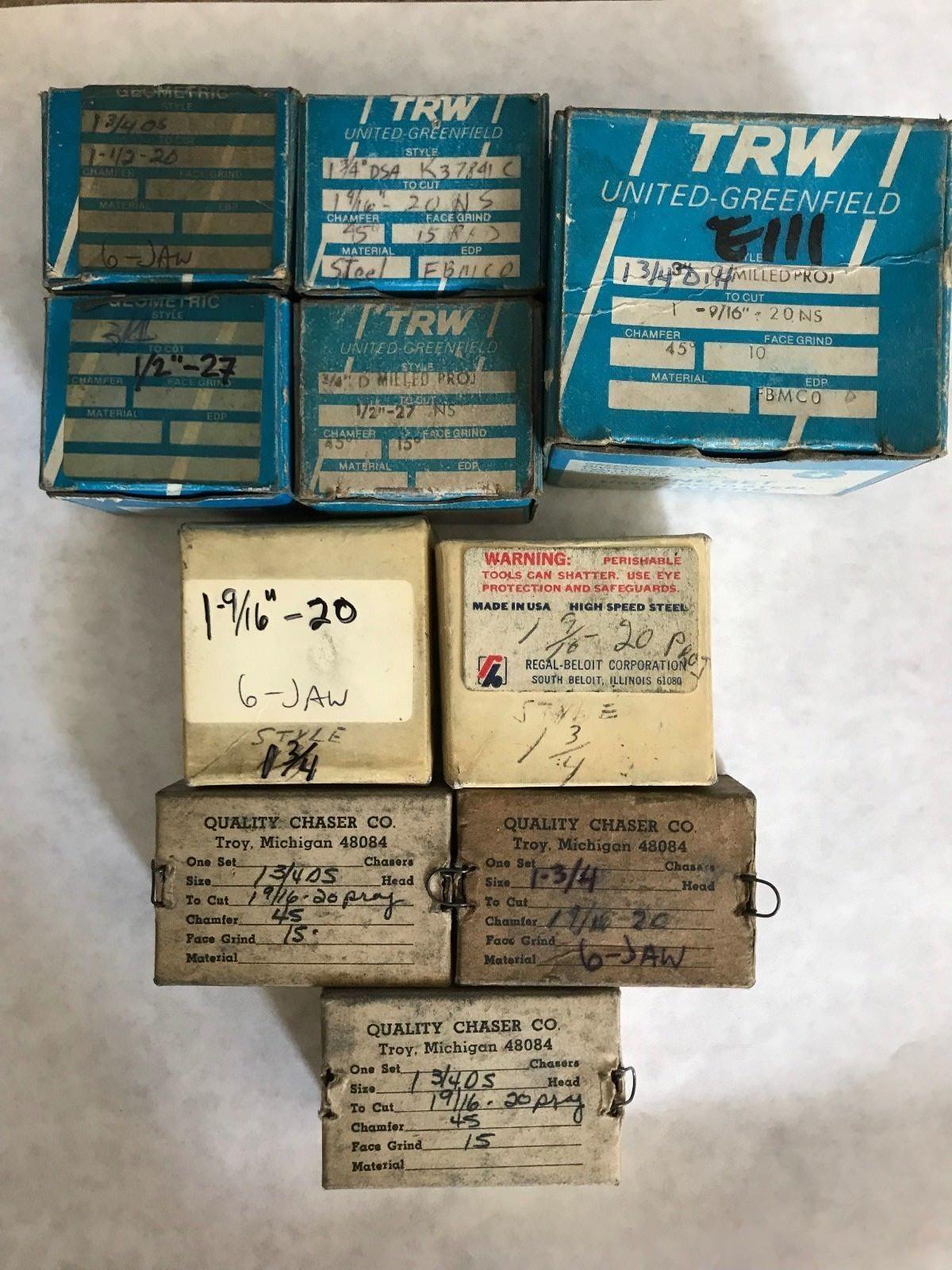 Lot Trw Geometric Chasers 1/2"-27,1-9/16" Npt (For 1-3/4"Ds Head) , Room5