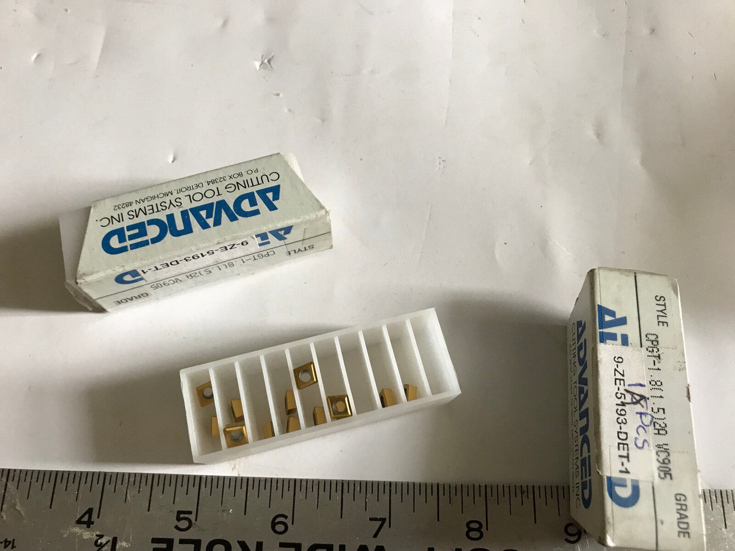 Lot 23 Advanced Cpgt-1.8 Vc905 Carbide Inserts 9-Ze-5193-Det-1,Em