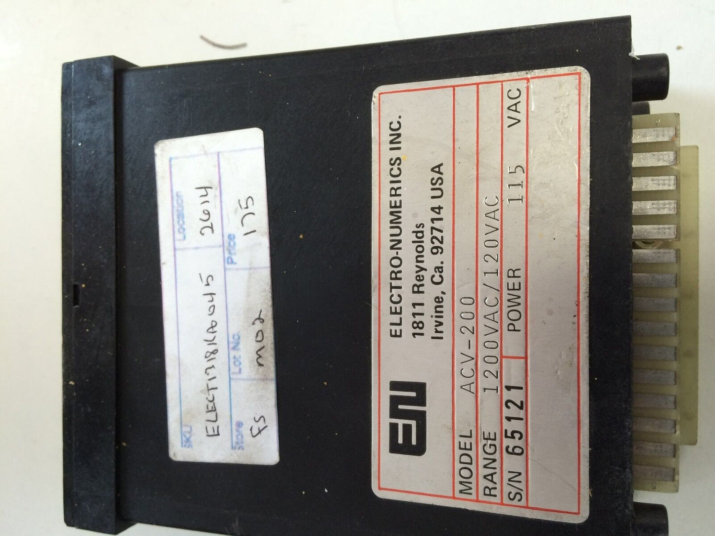 Electro Numerics Acv-200 Display, 115Vac,Cw