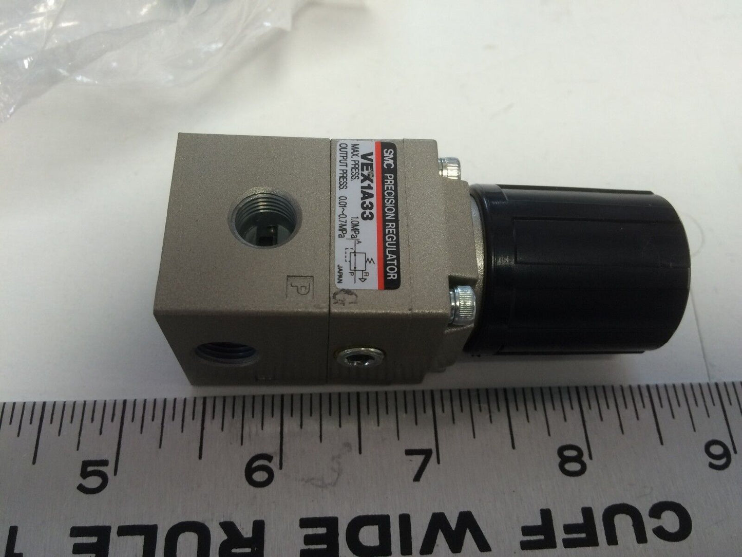 New Smc Vex1a33, Vex1a33-01 Precision Pneumatic Regulator, 1.0Mpa, 1/8"Npt,Br