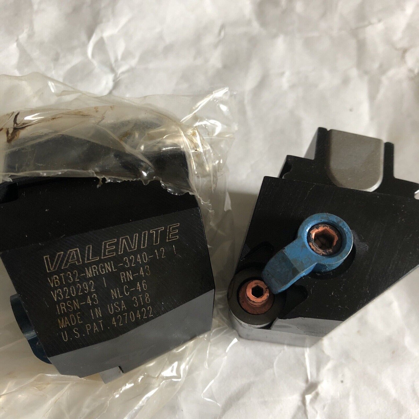 Newlot 5 Valenite Vbt32-Mrgnl-3240-12-1, V320292-I Rn-43 Insert Tool, Irsn-43,Aa