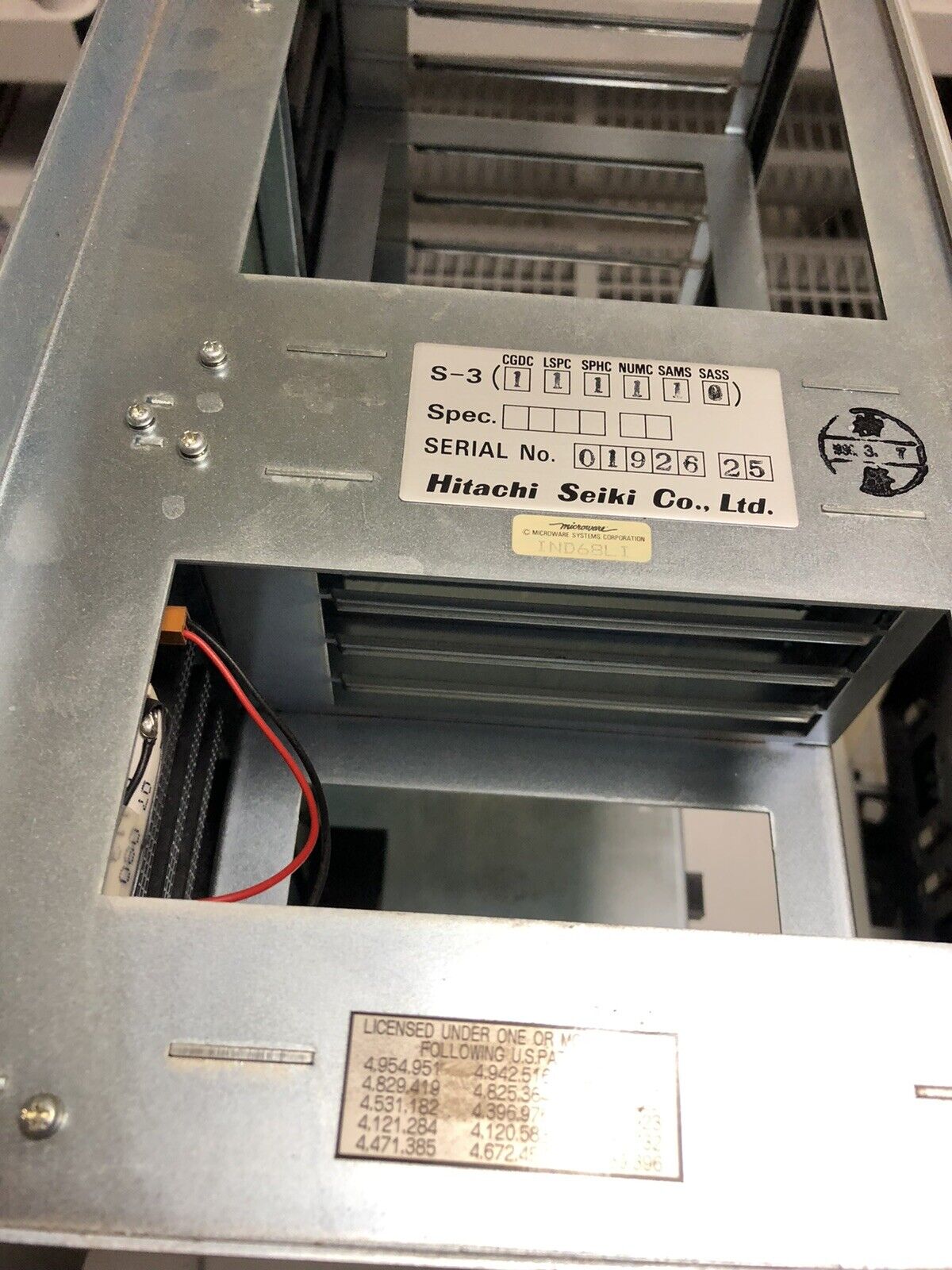 Hitachi Seiki S-311110 Rack,S-Iii Power Supply,Bpx6 1606-0200,Mpw Ed136,H2774,Ey