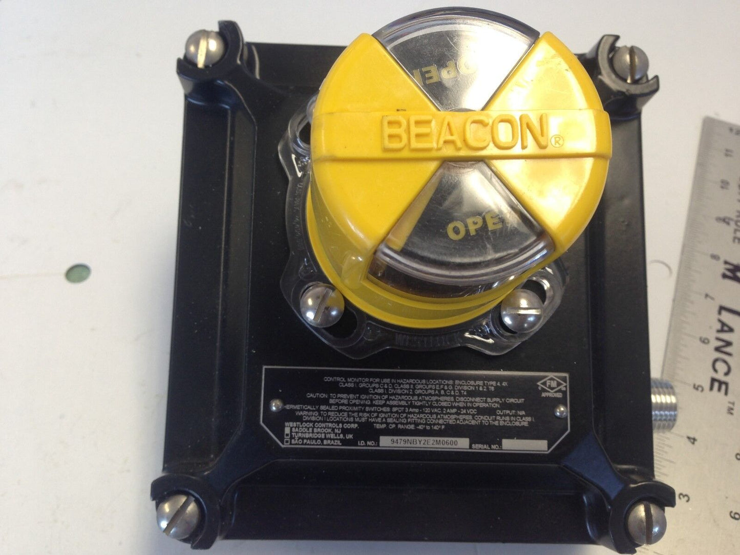 New Westlock Beacon 9479Nby2e2m0600 Valve Control Monitor/Limit Switch,Sn