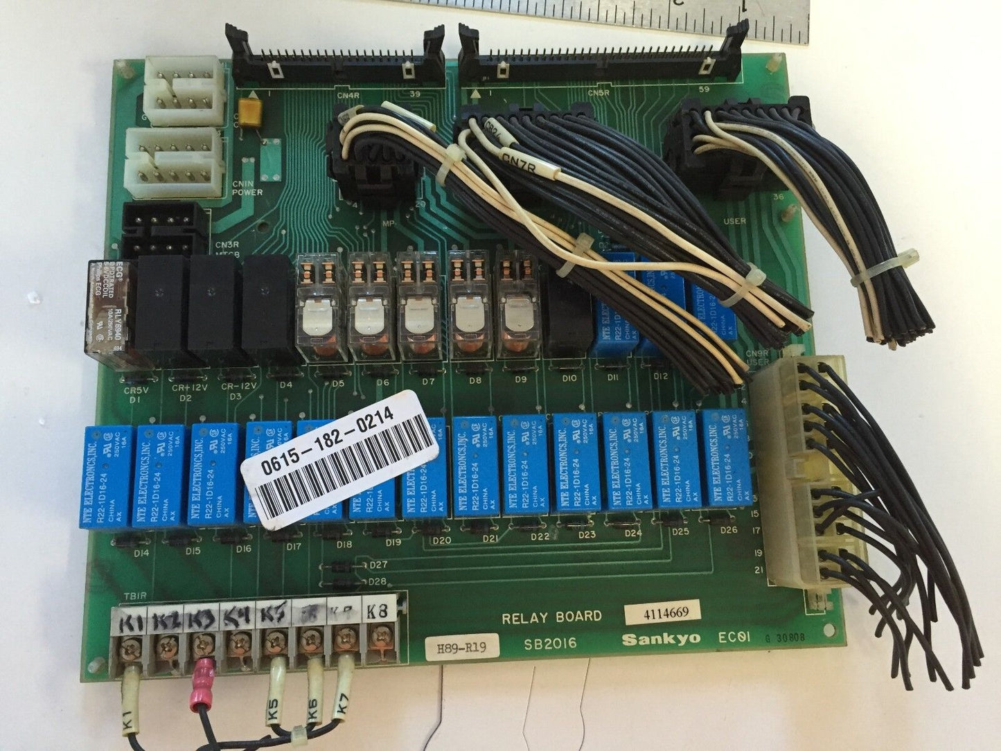 Sankyo Sb 2016,H89-R19, Ec01 Relay Board,Control Board,Fi