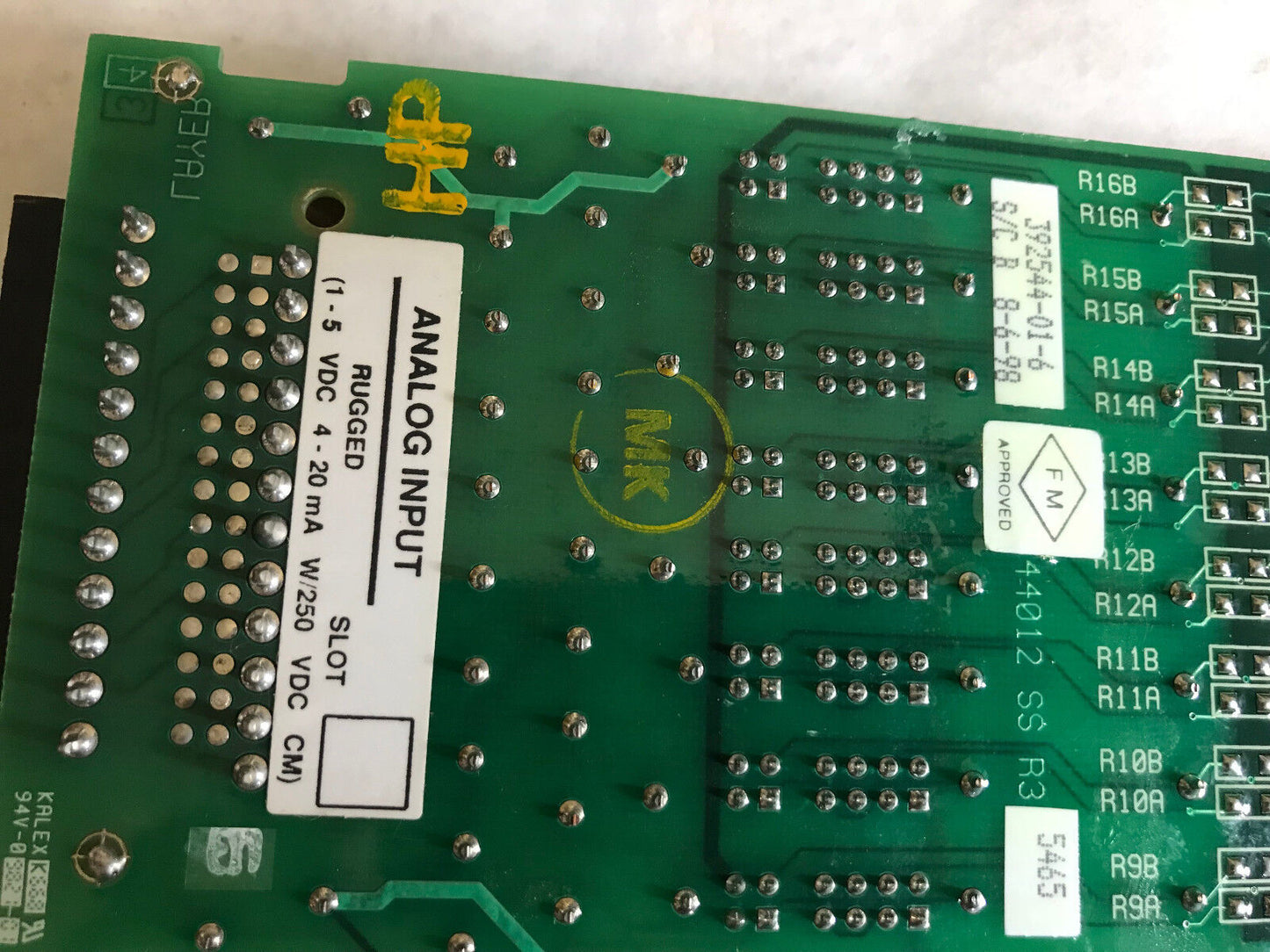 Bristol Babcock 392544-01-6,5465,Analog Input Rugged Board,Boxeo