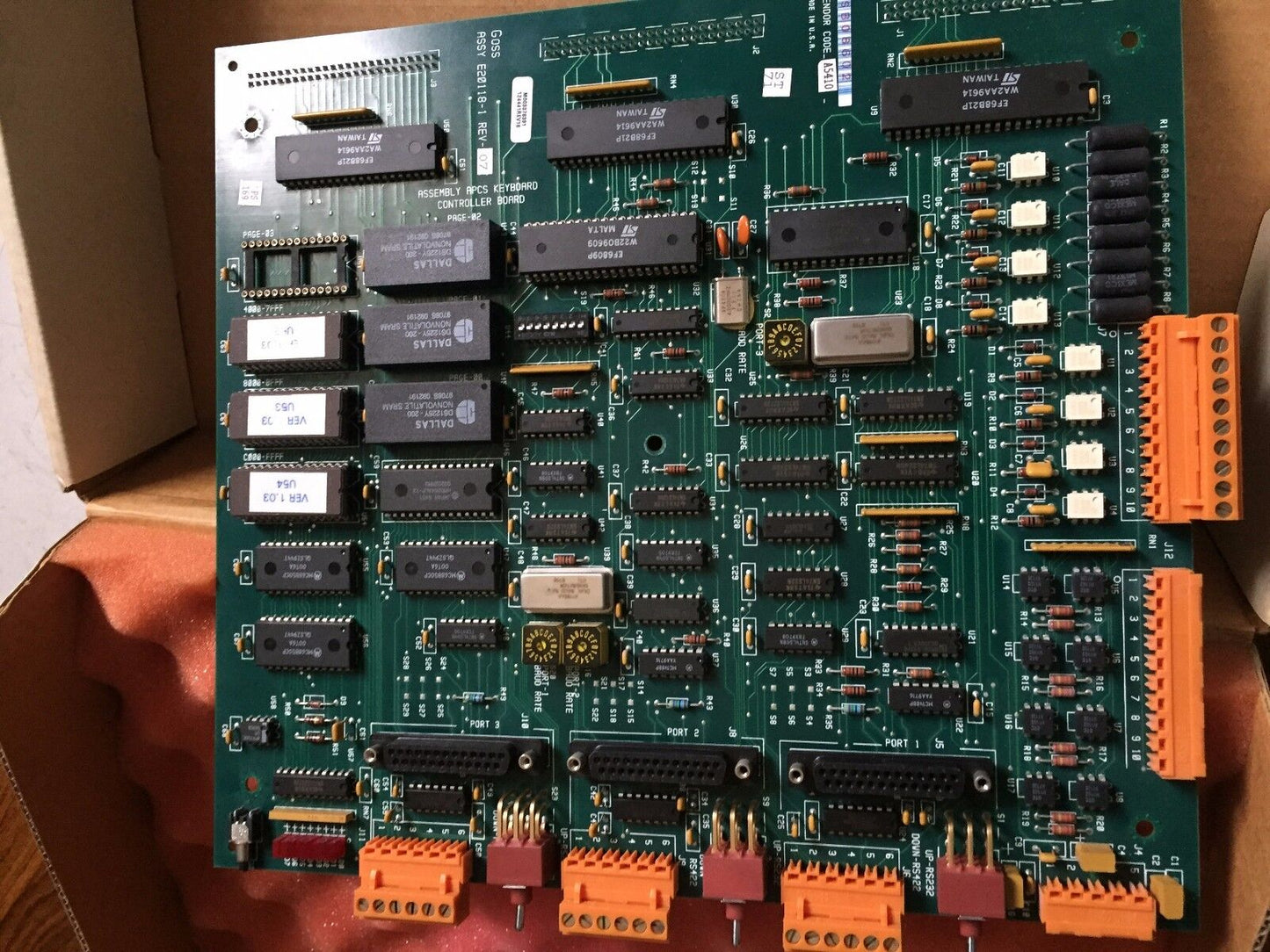 Rockwell E20118-1,A5410,Goss 124441,C143350 Assembly Apcs Keyboard Controller,Cs