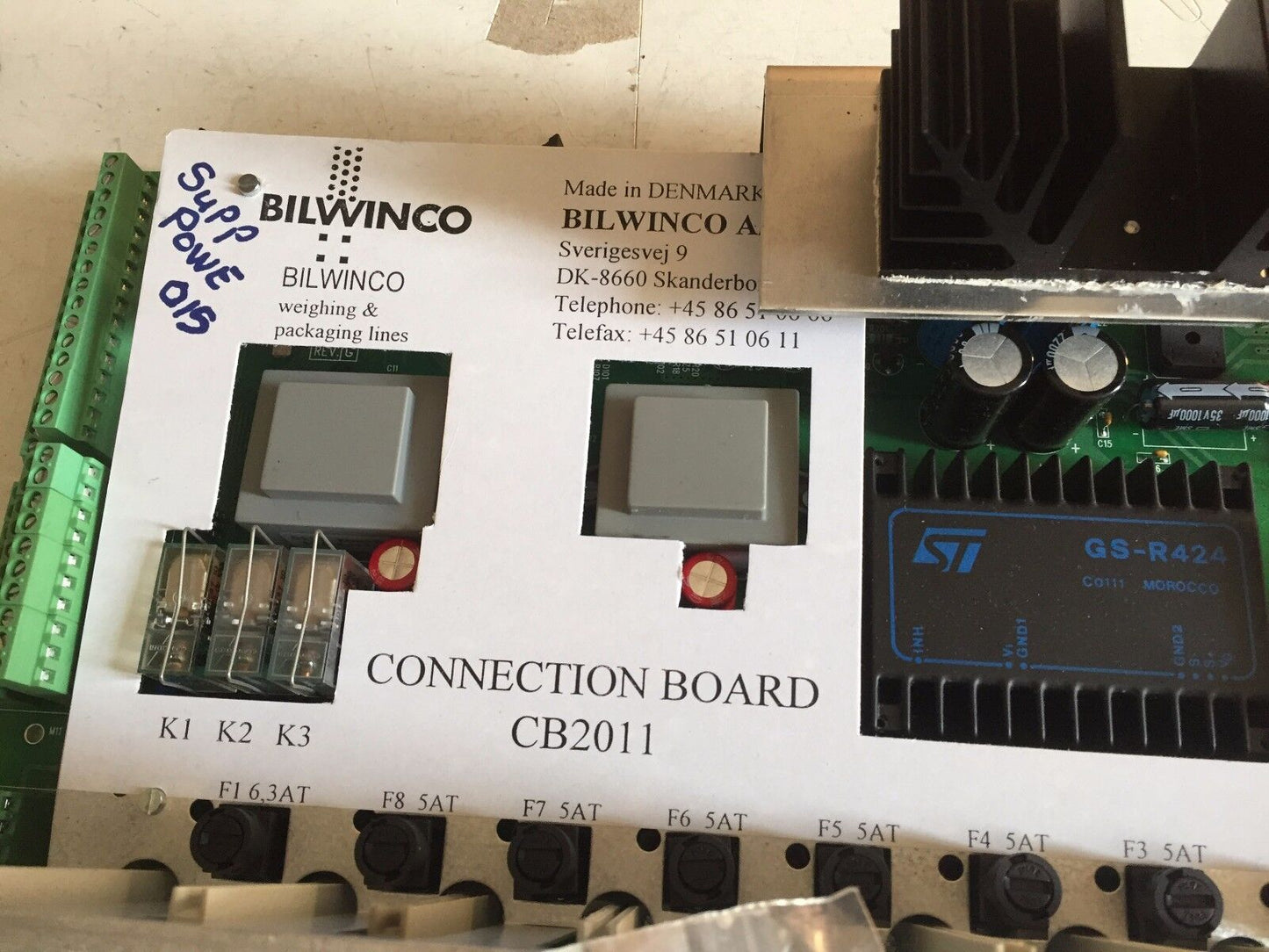 Bilwinco Cb2011g,Emu-606B Connection,Cb2011 Dk-8660 Weighing Packagingg Lines,Az