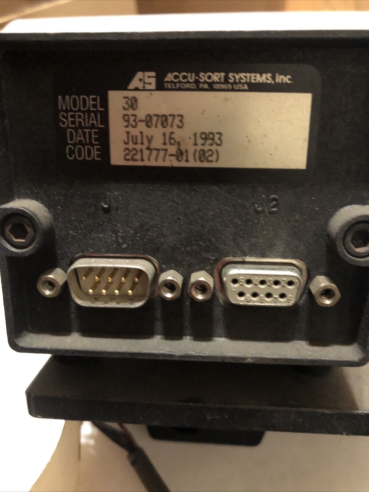 As 30,Accu-Sort Model 30 Barcode Scanner, 95Mw,670-Nanometers 221777-01 (02),De