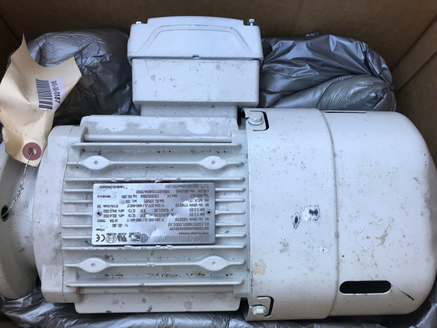 Sew Eurodrive K67dre90m4be2hr/Isu/Tf Ac Motor 3Phase 01.1325134801.0001.10,Ar