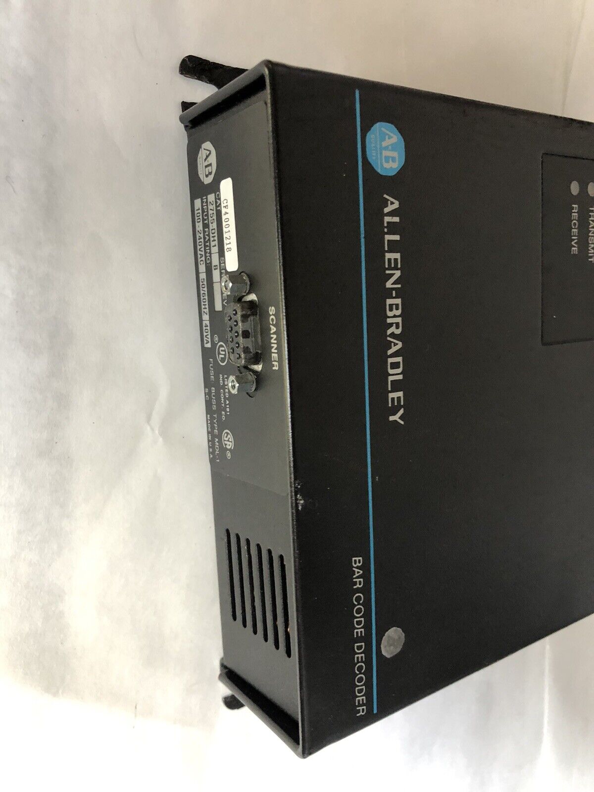 New Allen-Bradley 2755-Dh1 Bar Code Decoder, 100-240Vac, 40Va No Power Cord,Tm