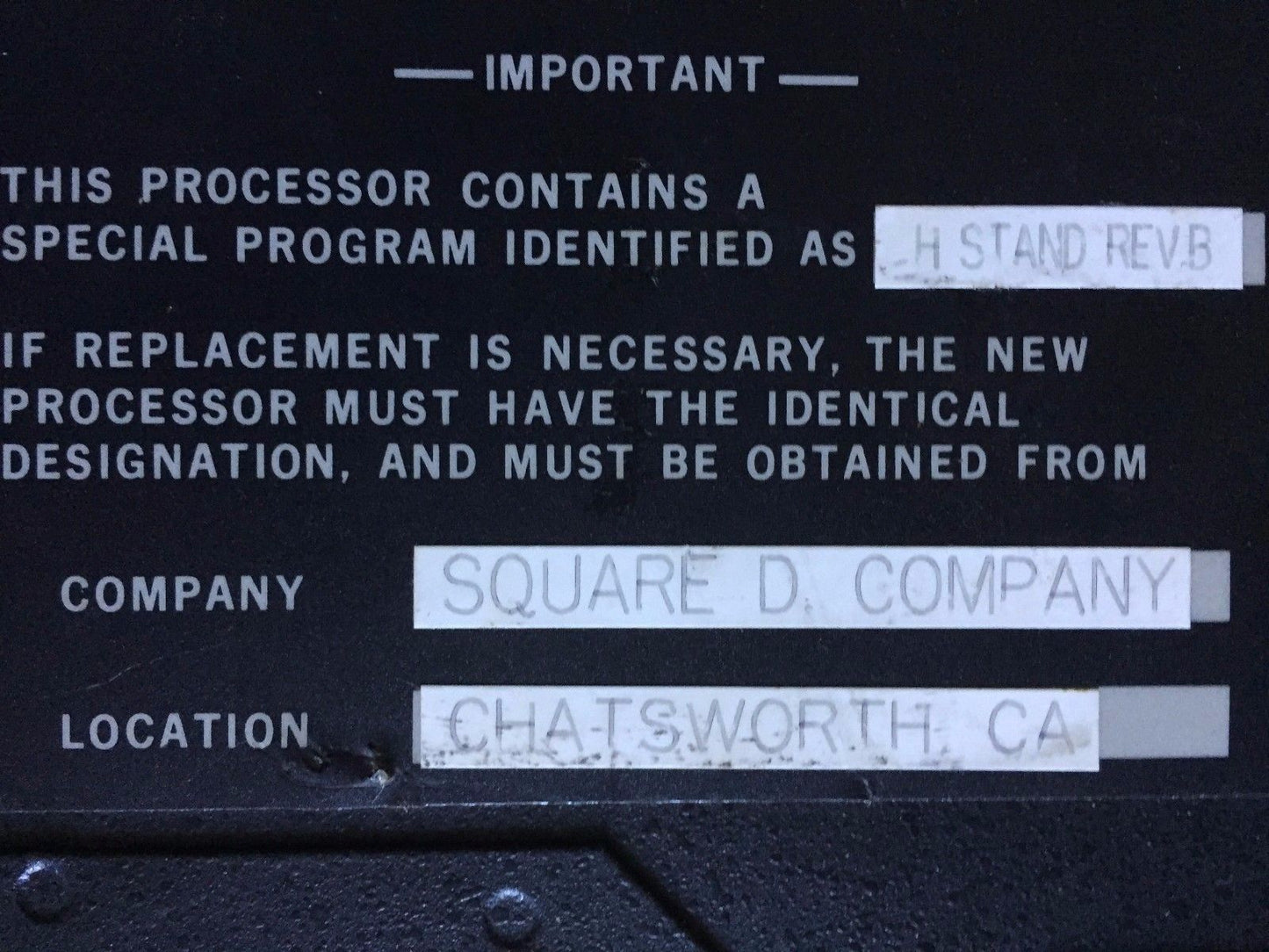 Squre-D 8997 Eq-5110-Mcp-21 Processor Sy/Max 300,8997Eq5110mcp21,Bb