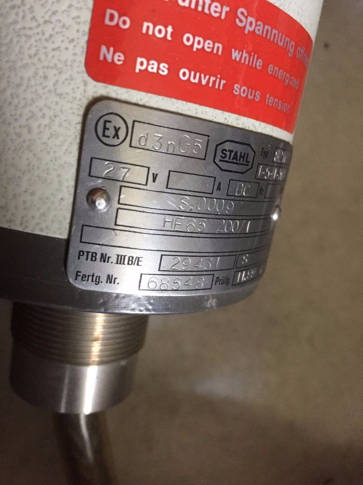 New Tr He65s,206-00252Stahl D3ng5 8210/ 1-5-1-504 He 65S 200/1 Rotary Encoder,Ap