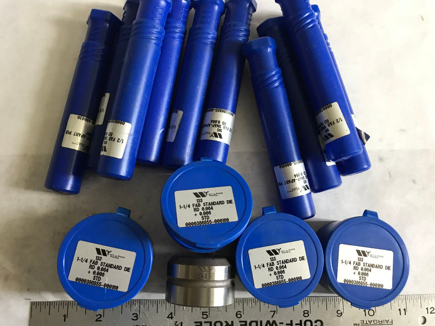 Lot Wilson Tool Strippit 1/2 Fab 195 Snap-Apart Punch & Die Rd 0.064,.065 Rd,Es