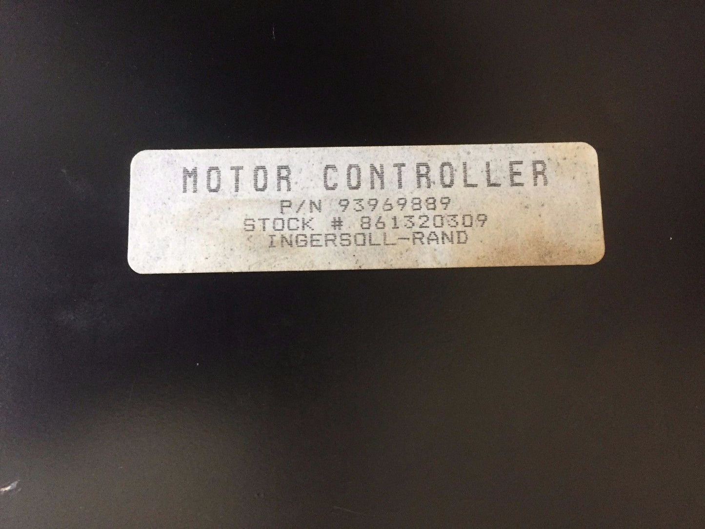 Ingersoll-Rand 93969889 Dc Motor Controller System,038-16941,93882793,Bq