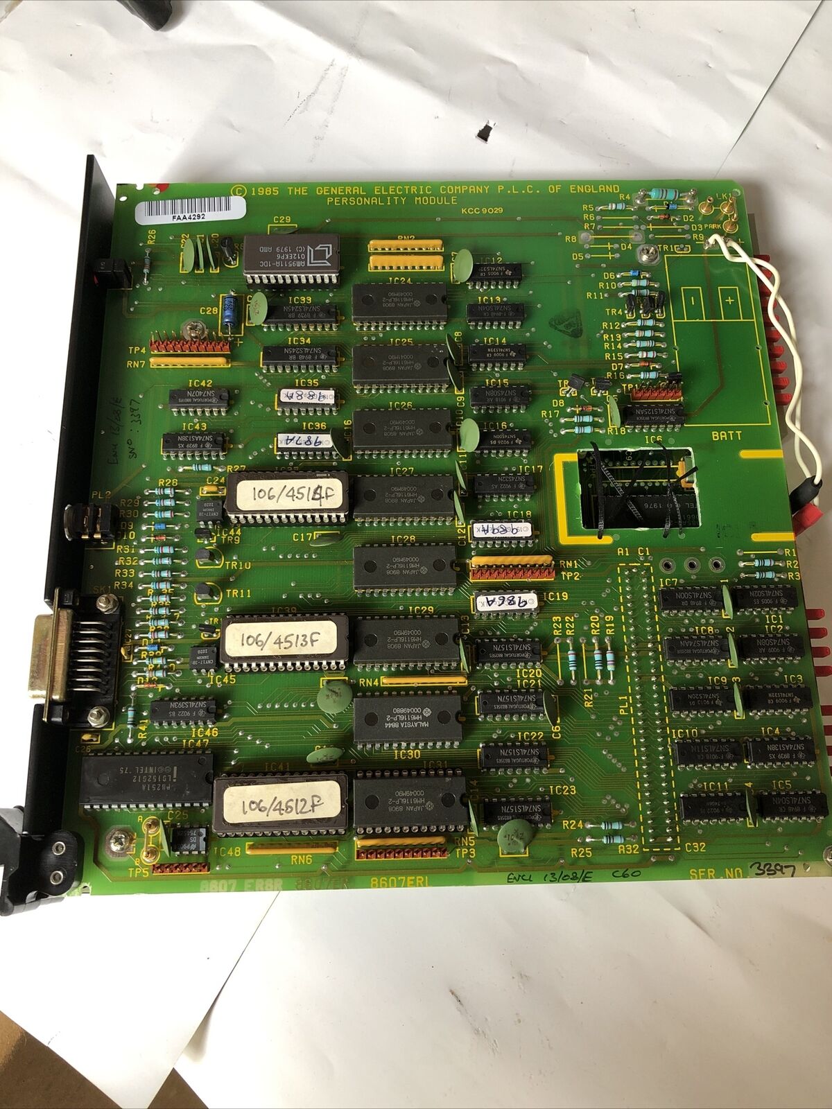 Ge General Electric 91-241R12 Basic Processor P.L.C. Kcc9029,8607Erl,8607Er L,Fl