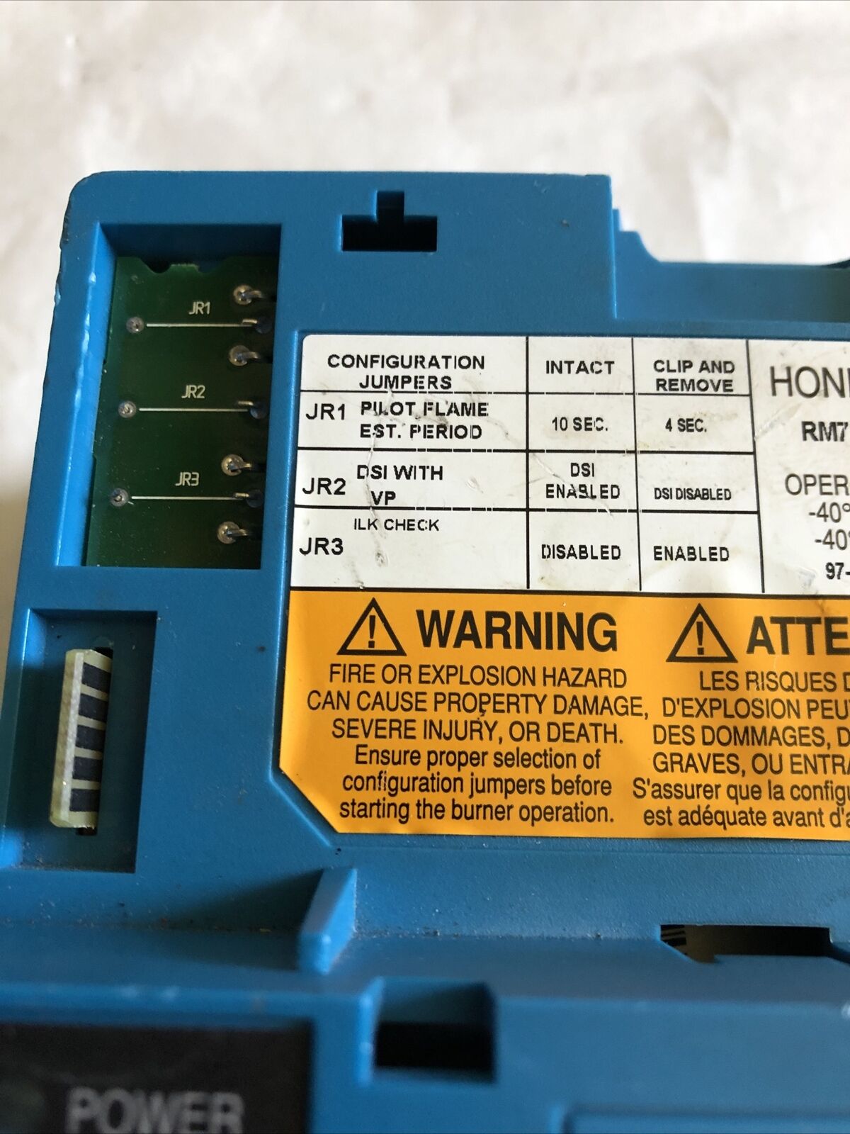 Honeywell Rm7800 L 1087 Burner Primary Controller Rm7800l1087,Rm7800l 1087,Et,Er