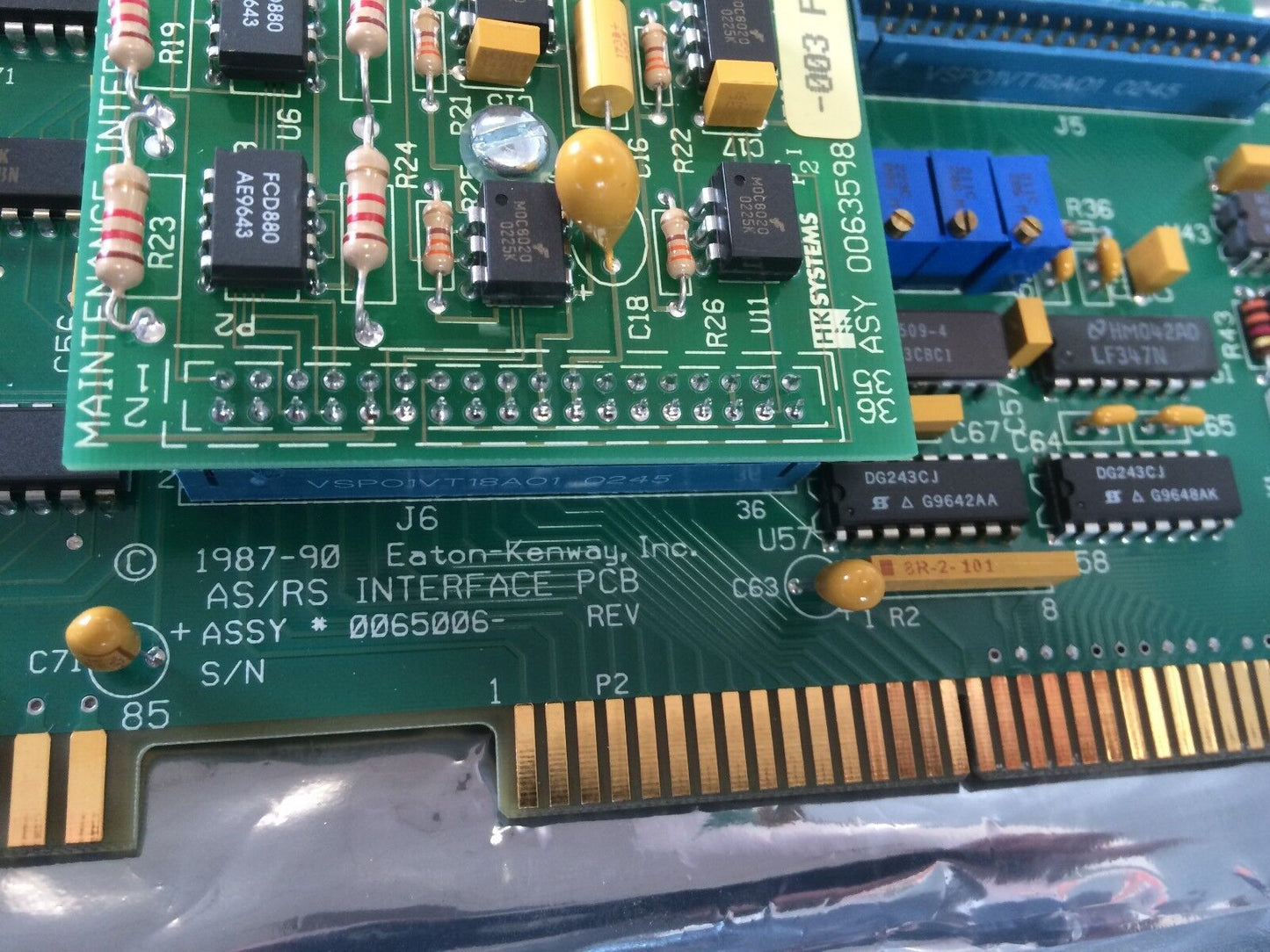 Eaton Kenway 0065006 63598-003 As/Rs Interface Pcb,0063598,80362-001,Em