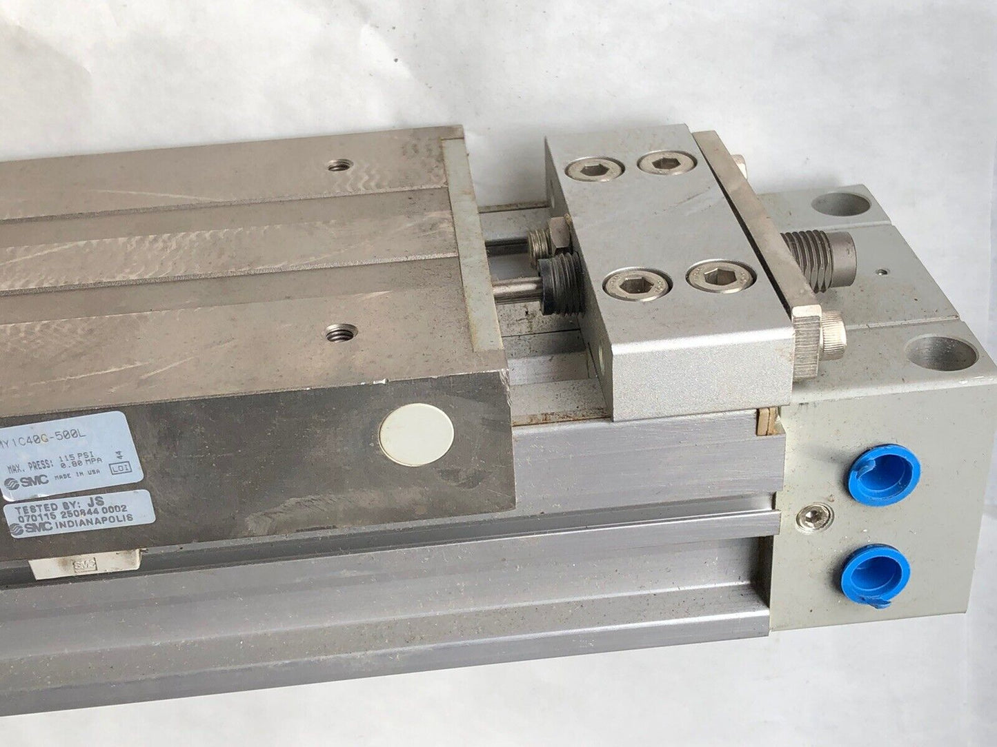 New Smc My1c40g-500L Pneumatic Linear Actuator, 500Mm Travel Myic40g-500L,Ao
