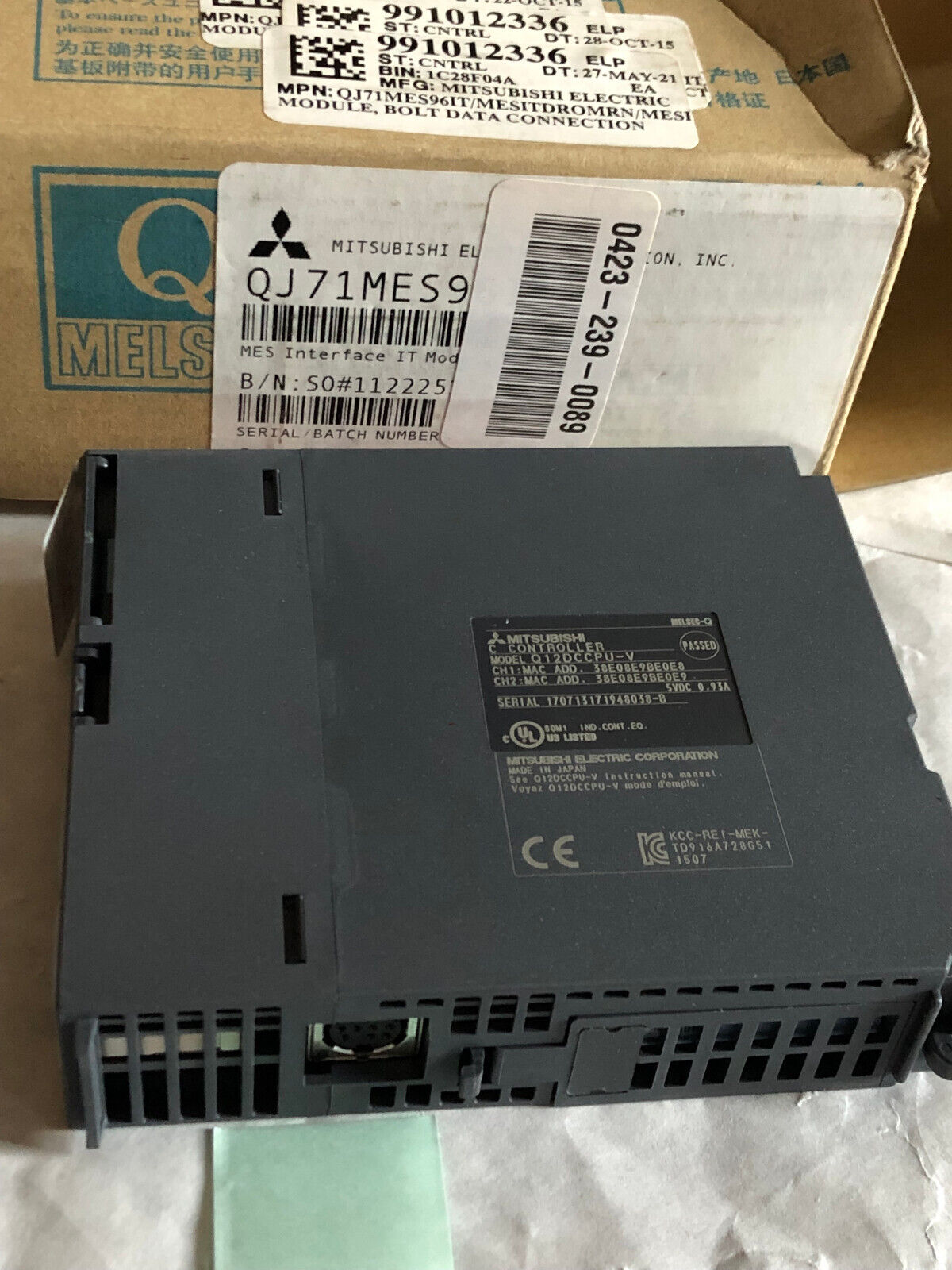 New Mitsubishi Q12dccpu-V C Controller,Qj71mes96it,Q12dccpu V,Sj