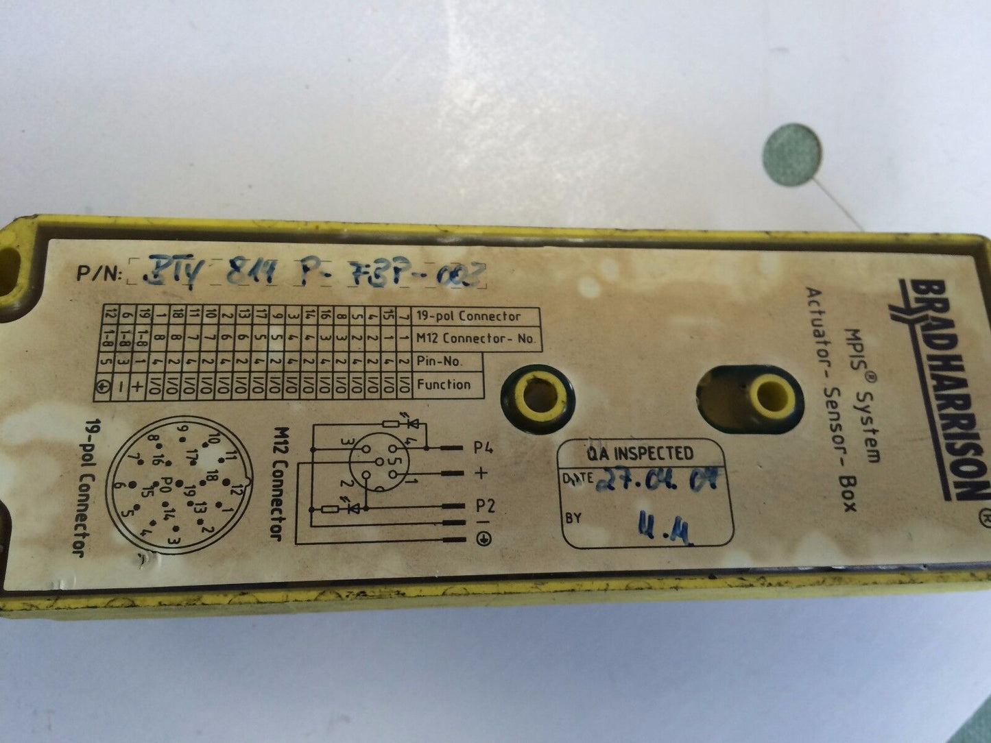 Brad Harrison Bty-814-P-Fbp-003 Actuator/Sensor Servo/ Encoder Cable ,Ez