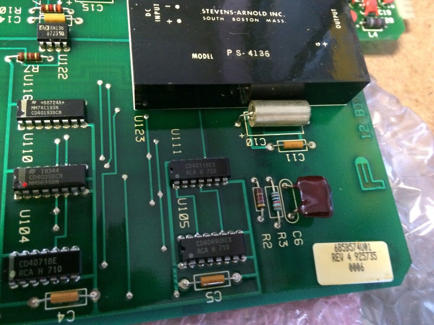Fischer & Porter 685B574u01 Pc Board 12 Bit D/A 685B574 ,Cf