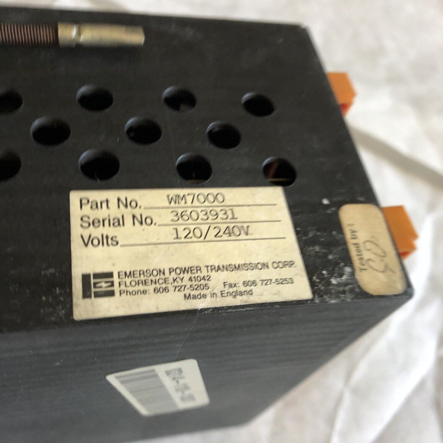 Ept Wm7000 Emerson Power Transmission Wm7000 Load Monitor Plus 120/240V,Aa,De,Ao