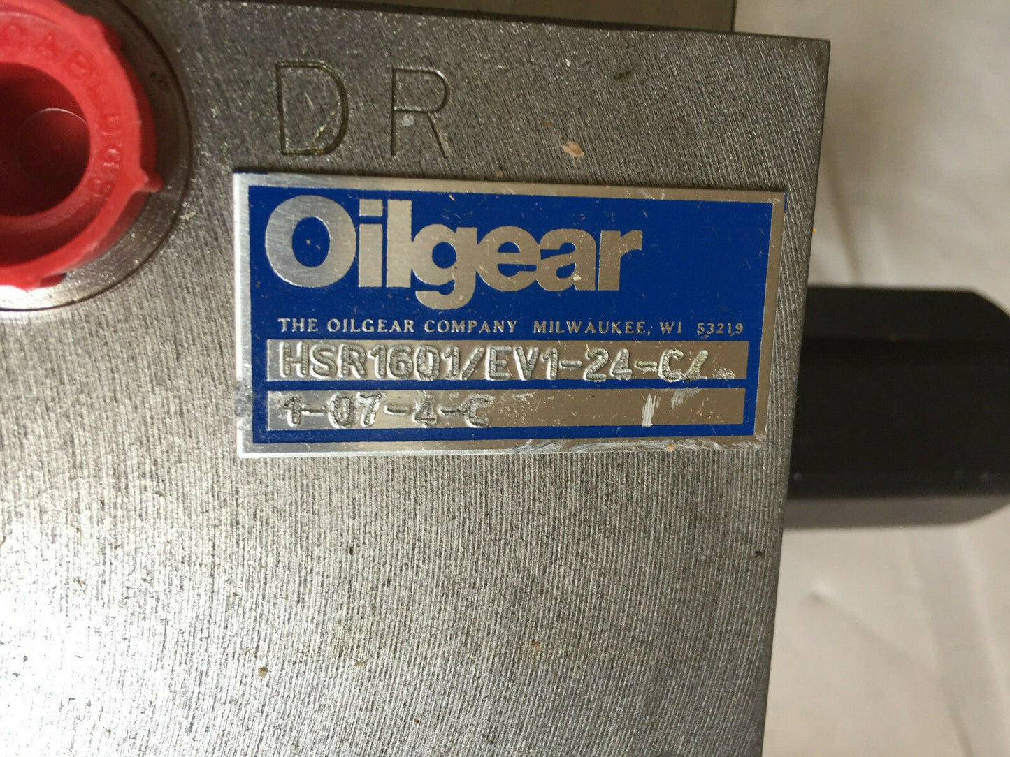 Oilgear Hsr1601/Ev1-24-C/1-07-4-C Pressure Reducing Hsr1601/Ev1-24-C,1-07-4-6,Sl