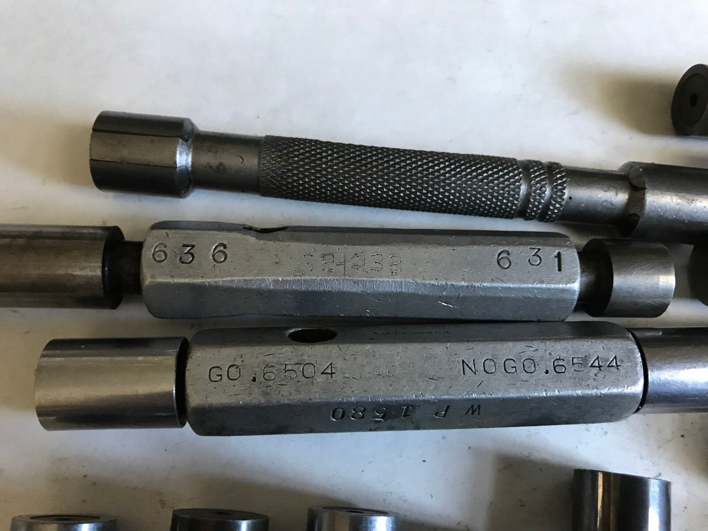 Lot The Pipe Machinery Go No Go Plug Gage .633,.645,.636,.631,.6054,650,.6550,Et