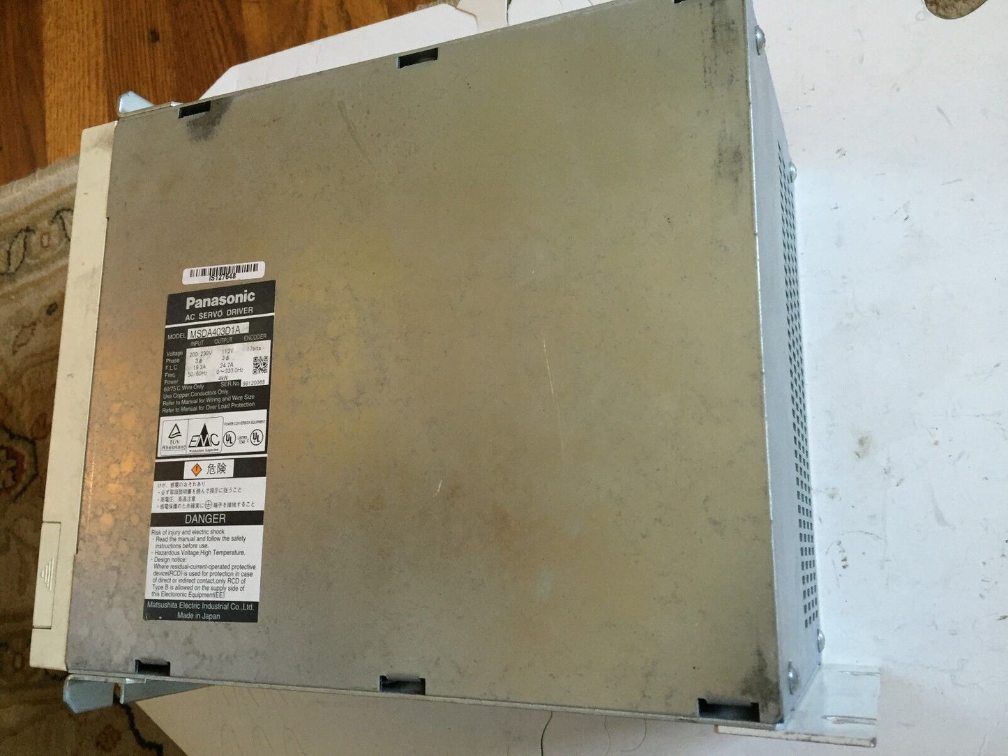 Panasonic Msda403d1a Ac Servo-Driver 113V Output,17Bits Encoder,4Kw,Bq